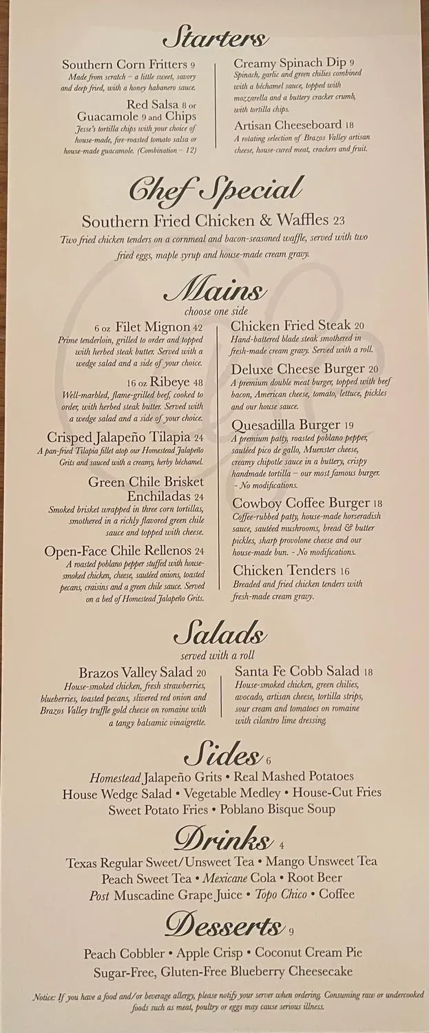 Menu 5