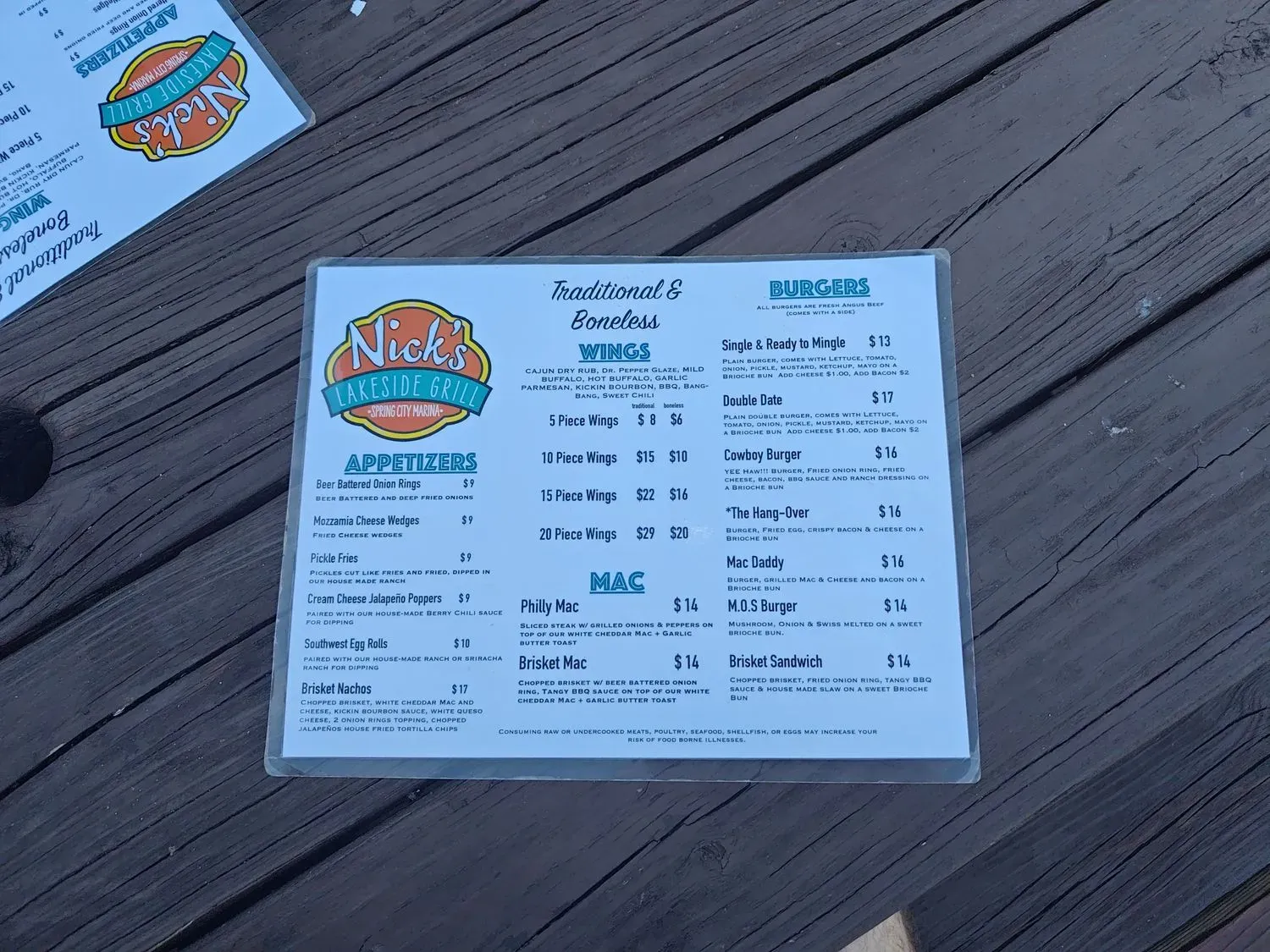 Menu 5