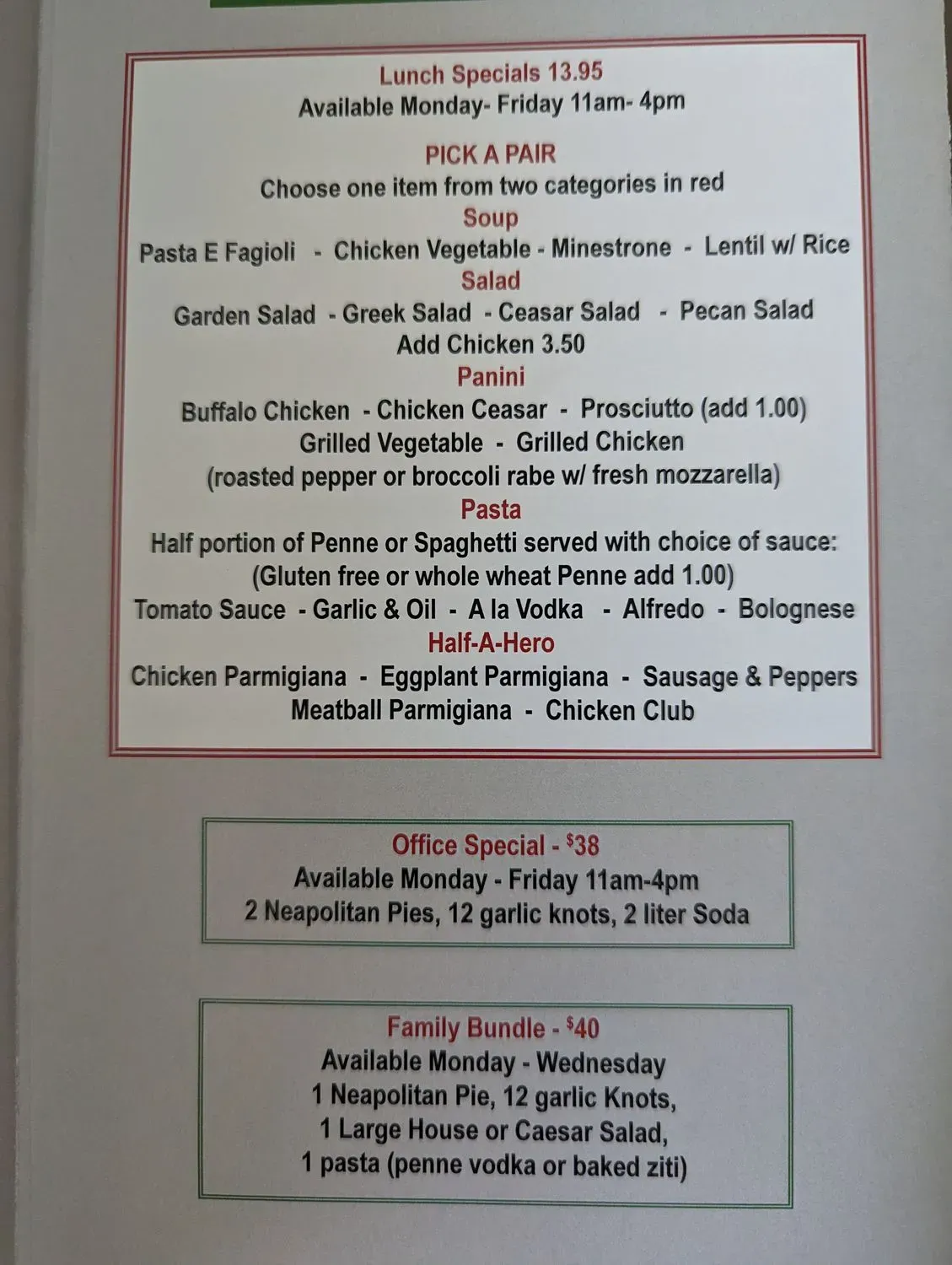 Menu 2