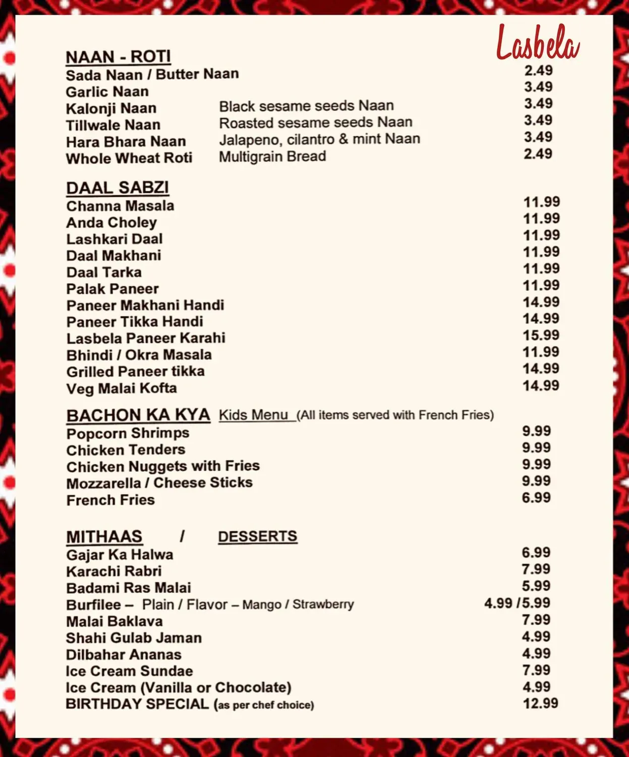 Menu 2