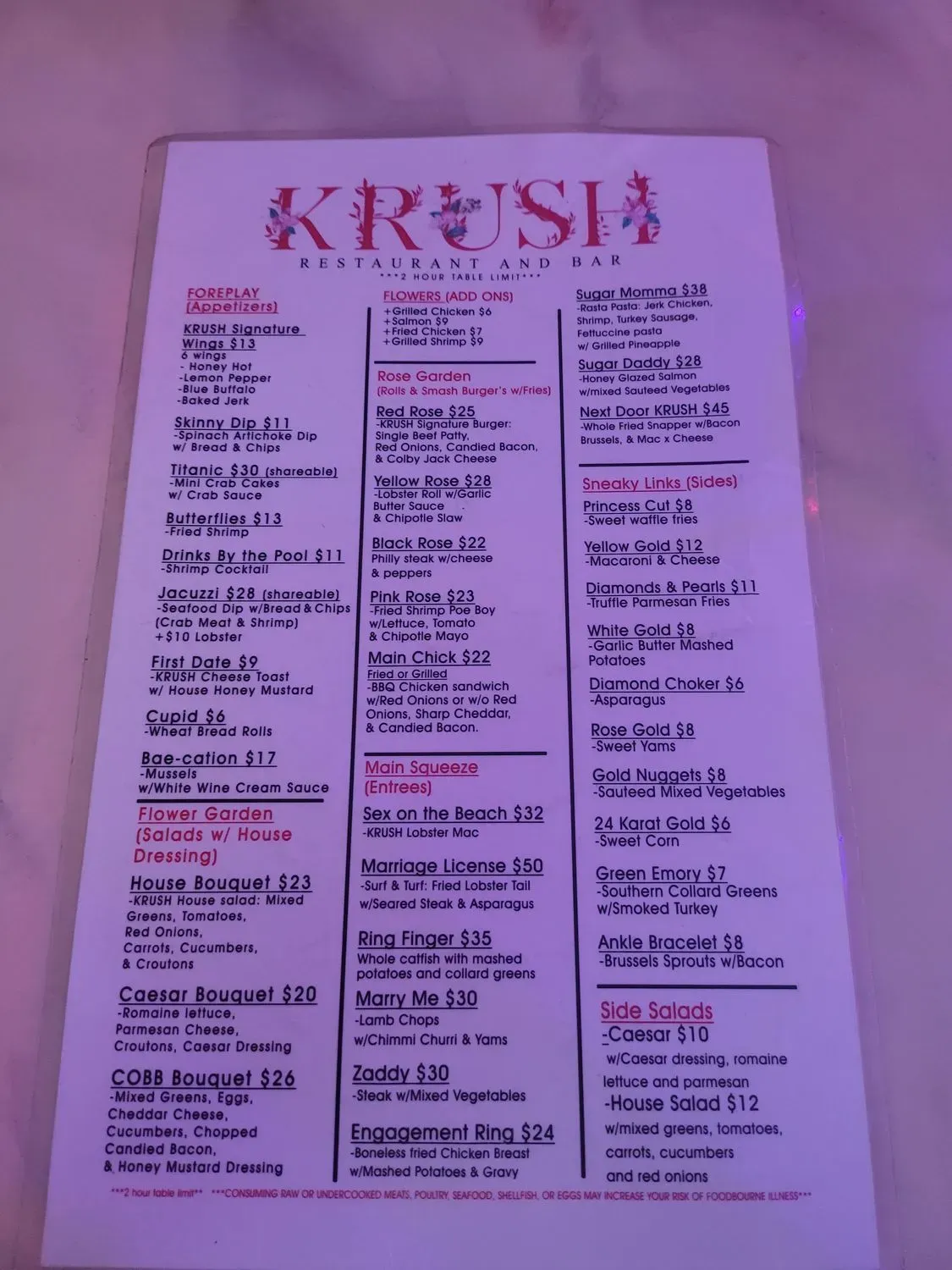 Menu 5