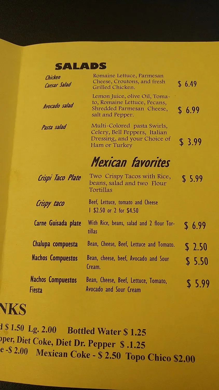 Menu 1