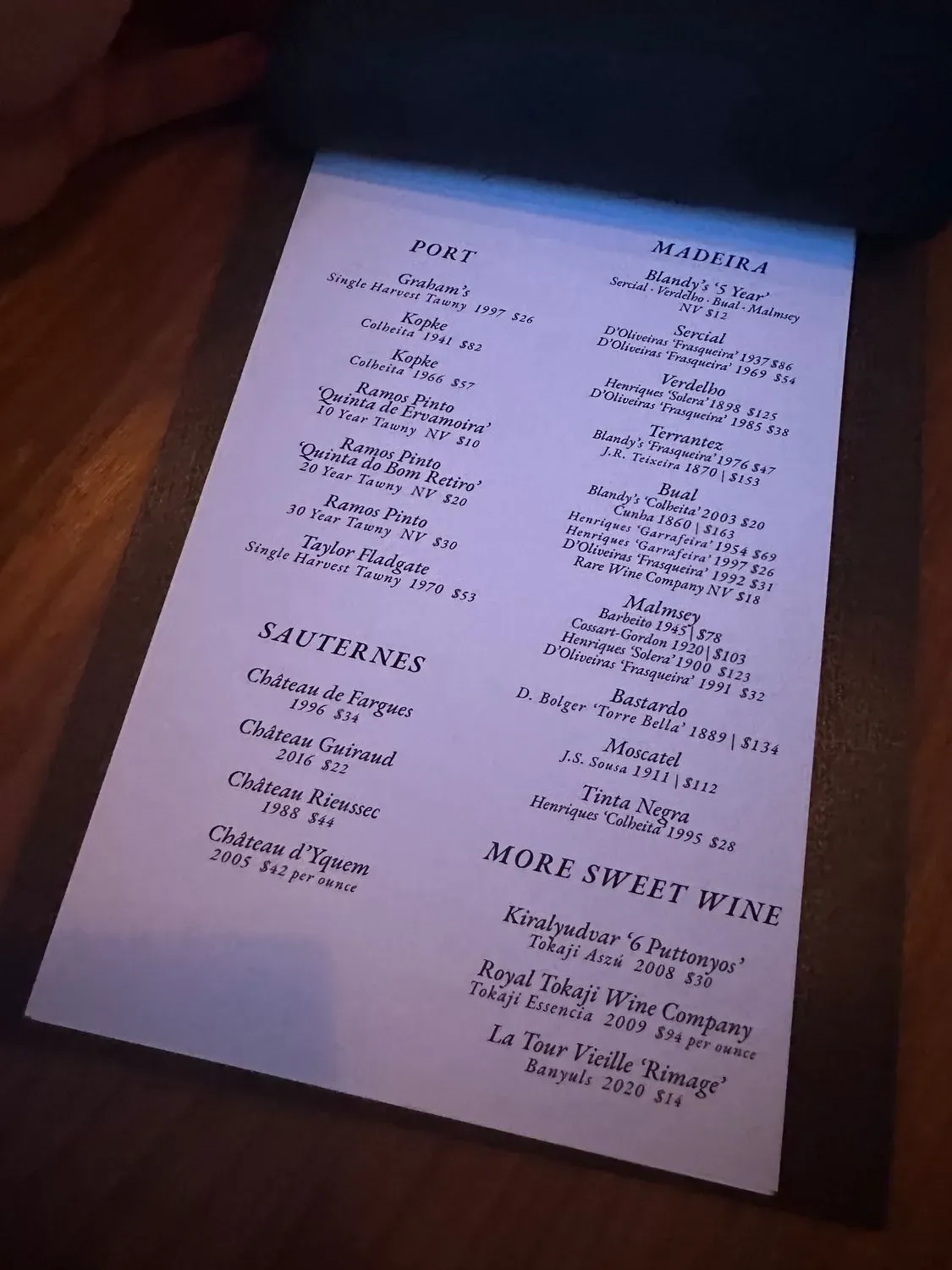 Menu 1