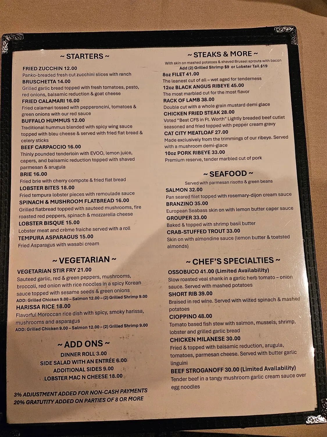 Menu 2