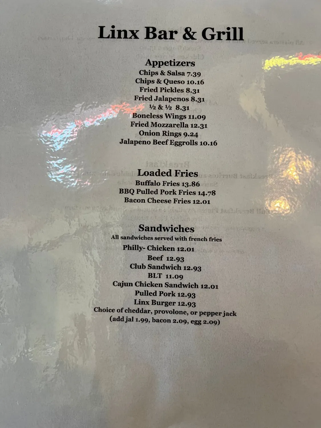 Menu 1