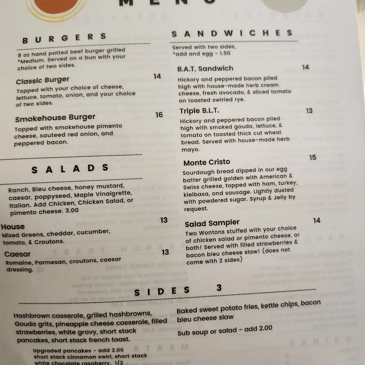 Menu 2