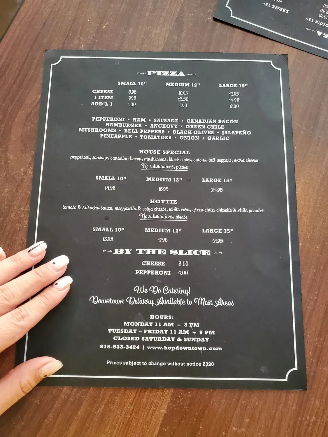 Menu 2