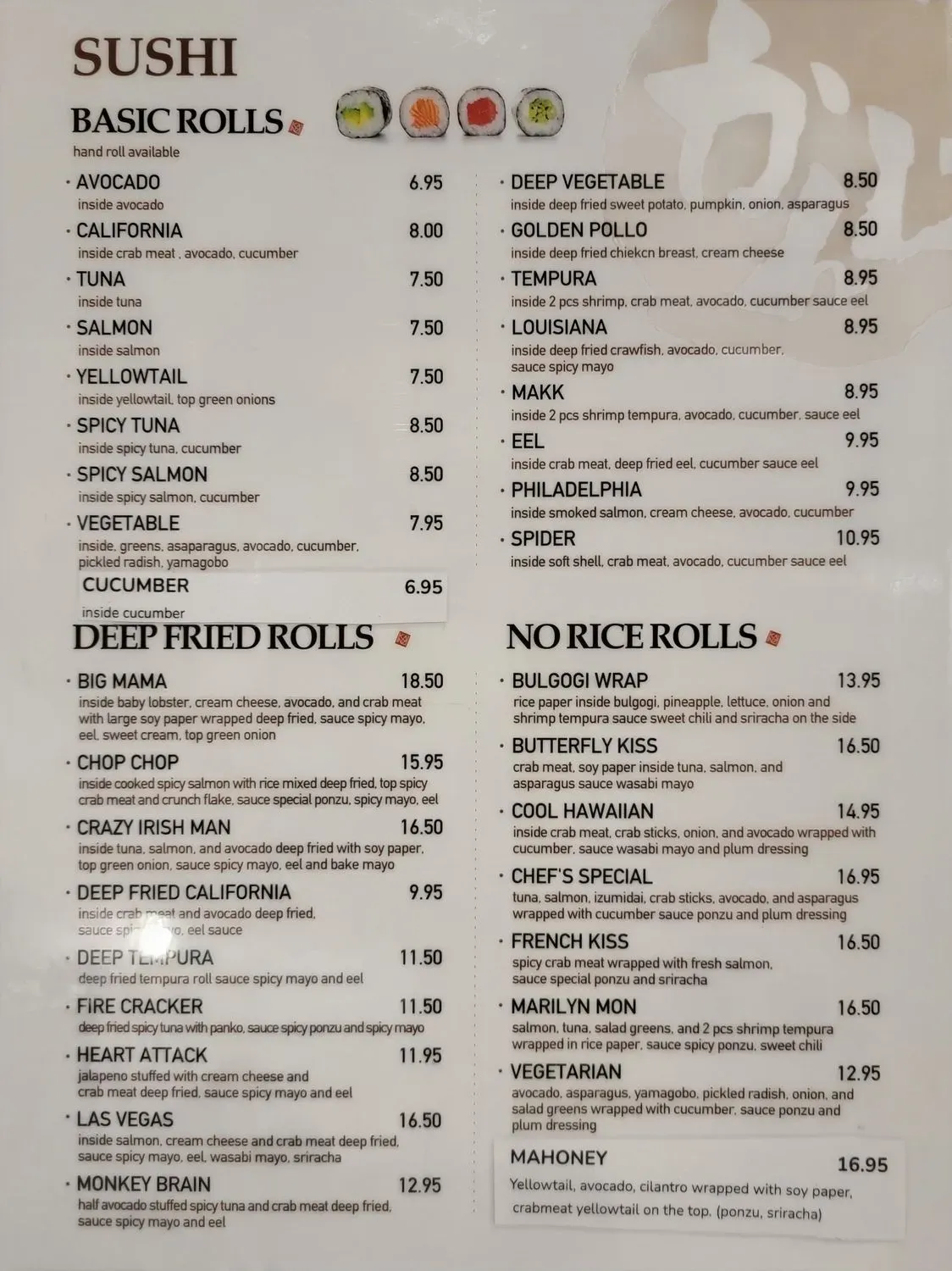 Menu 3