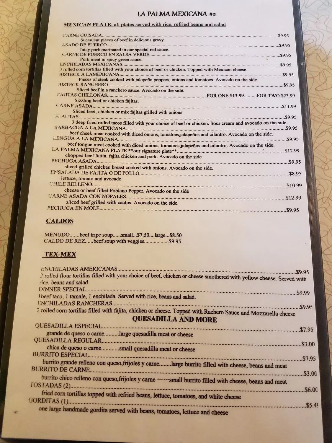 Menu 2