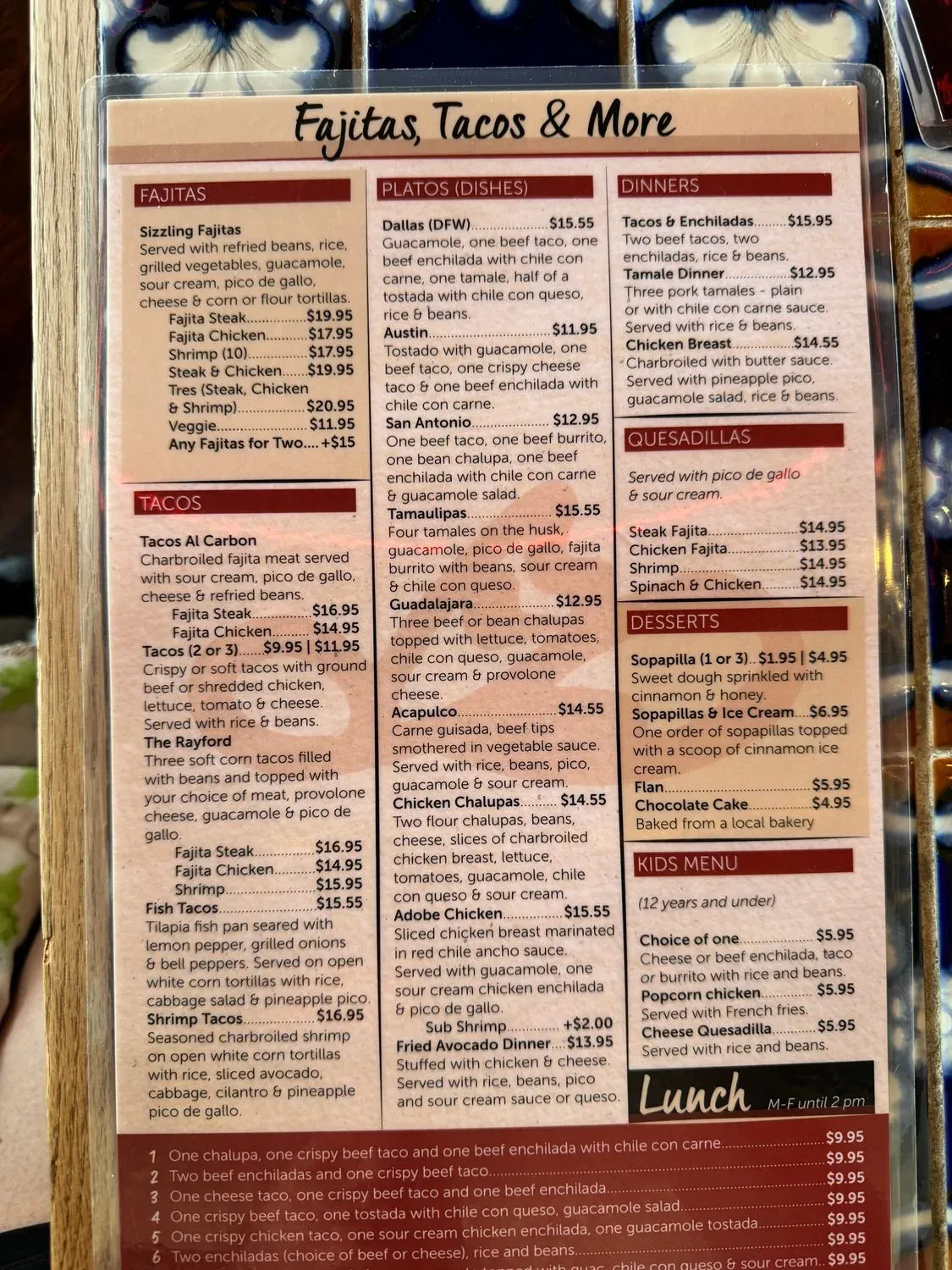 Menu 2