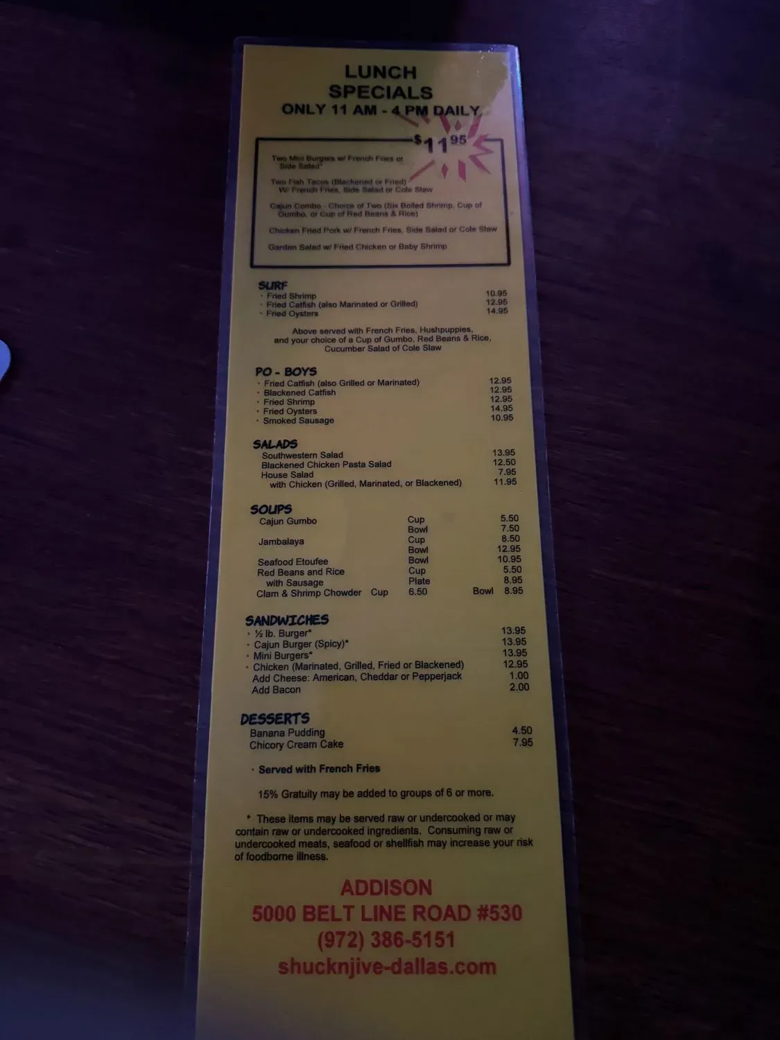 Menu 2