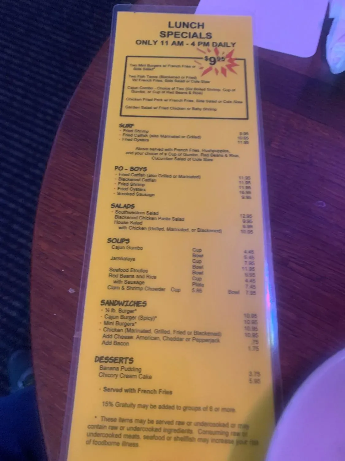 Menu 4