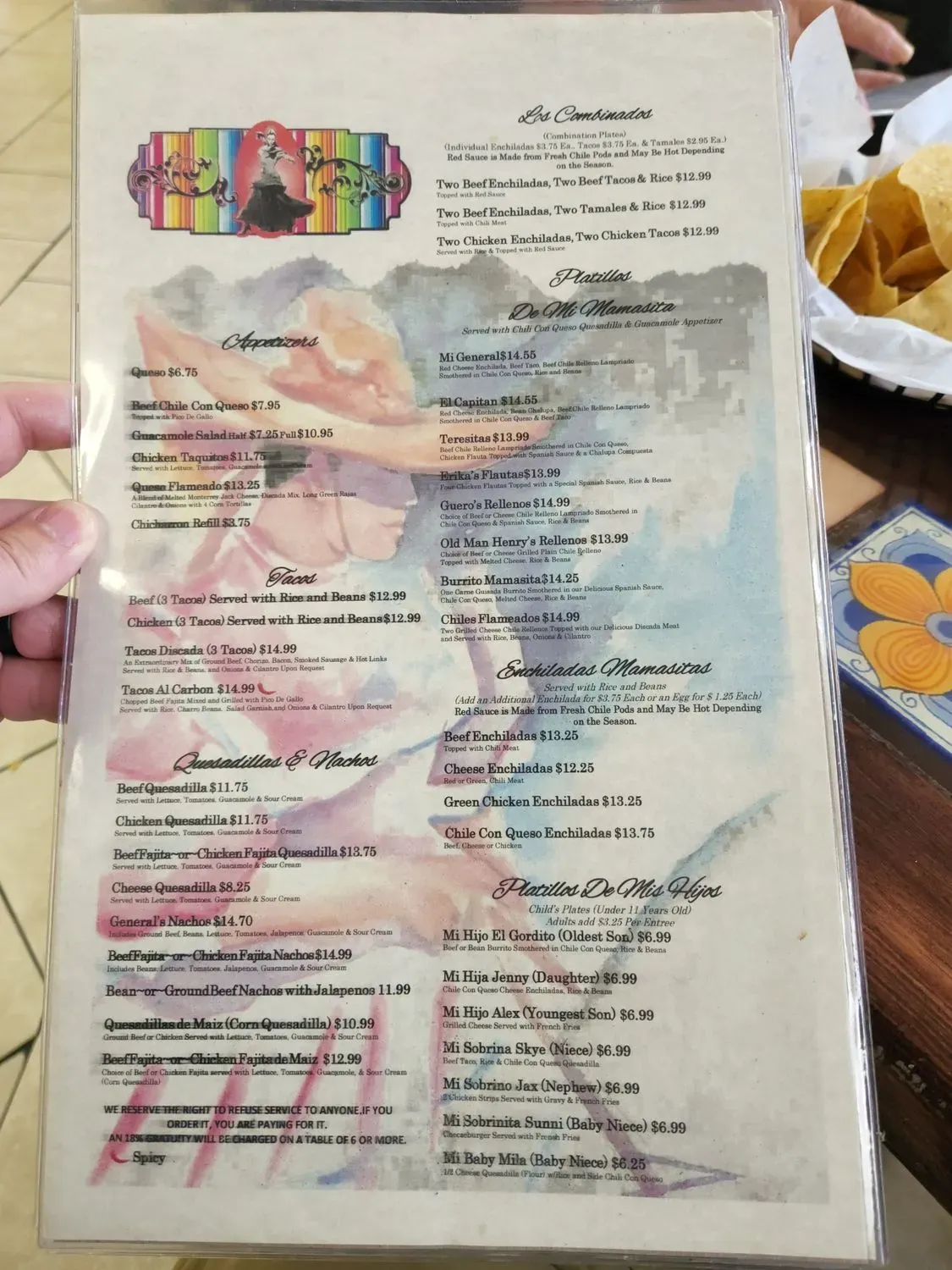 Menu 5