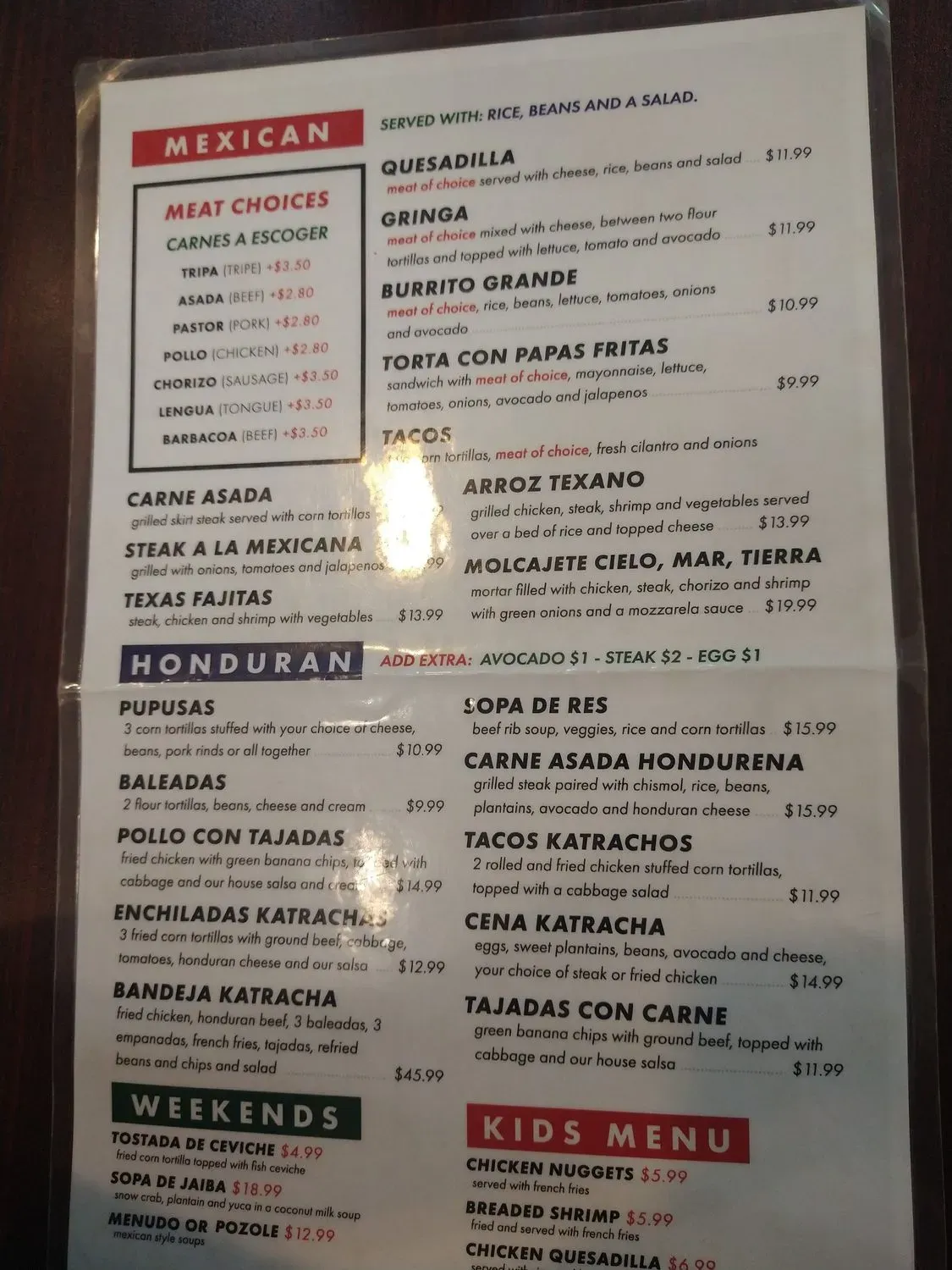 Menu 1