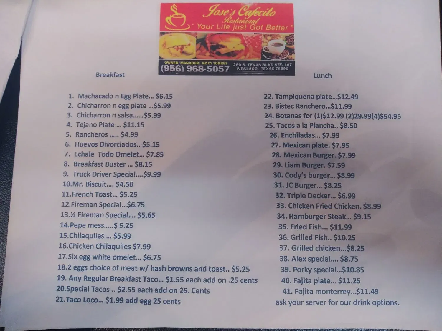 Menu 3