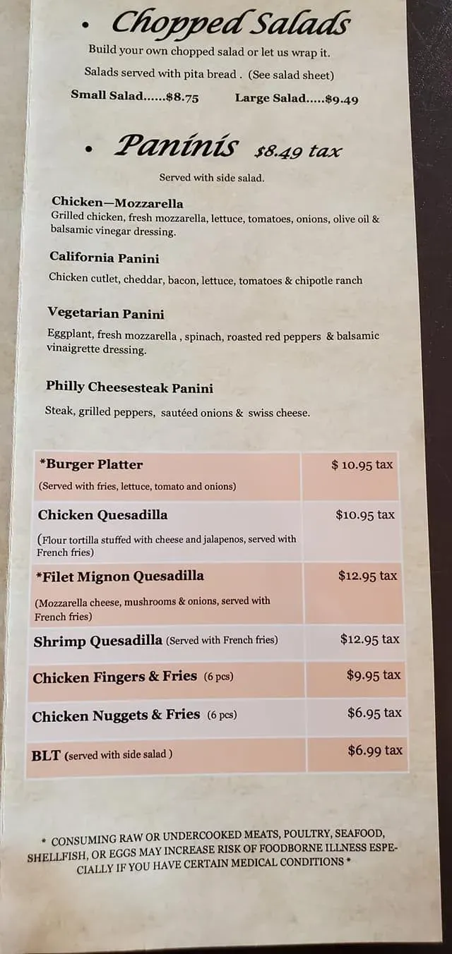 Menu 1