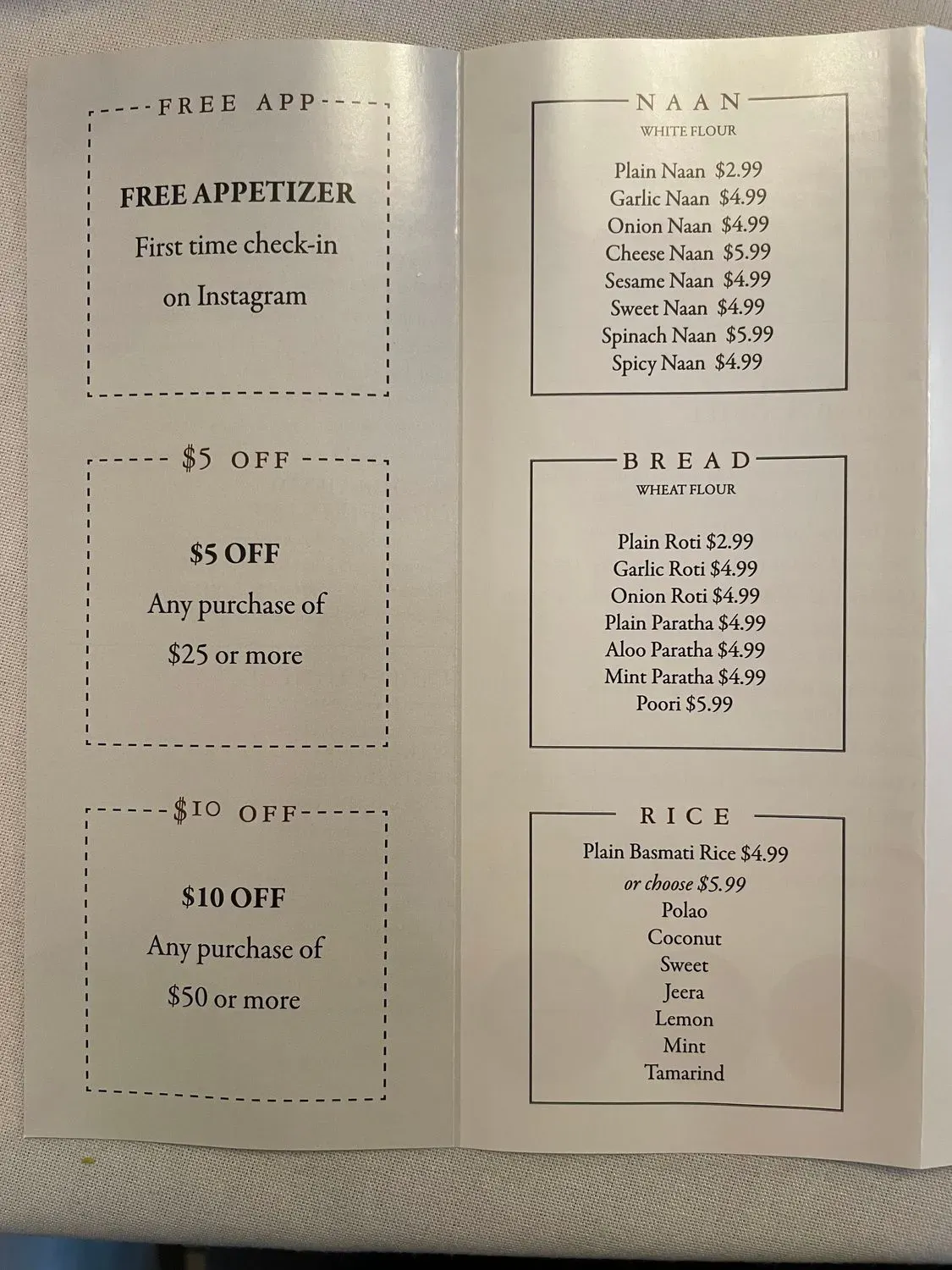 Menu 5