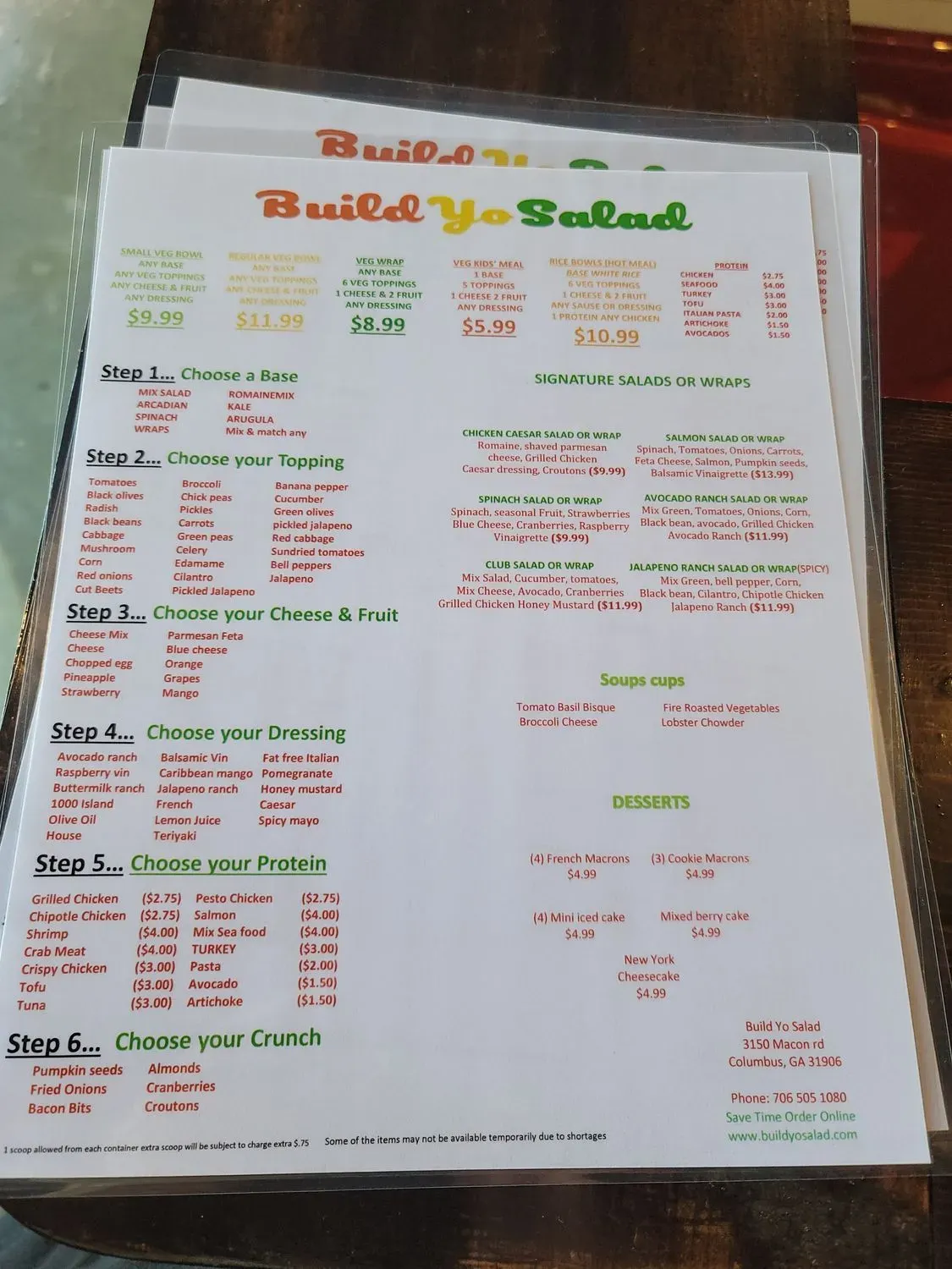 Menu 1