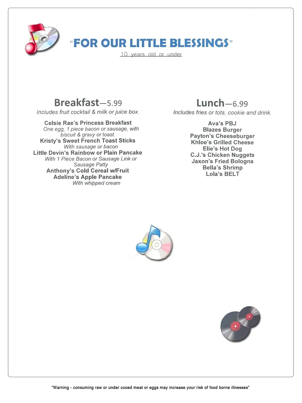 Menu 5