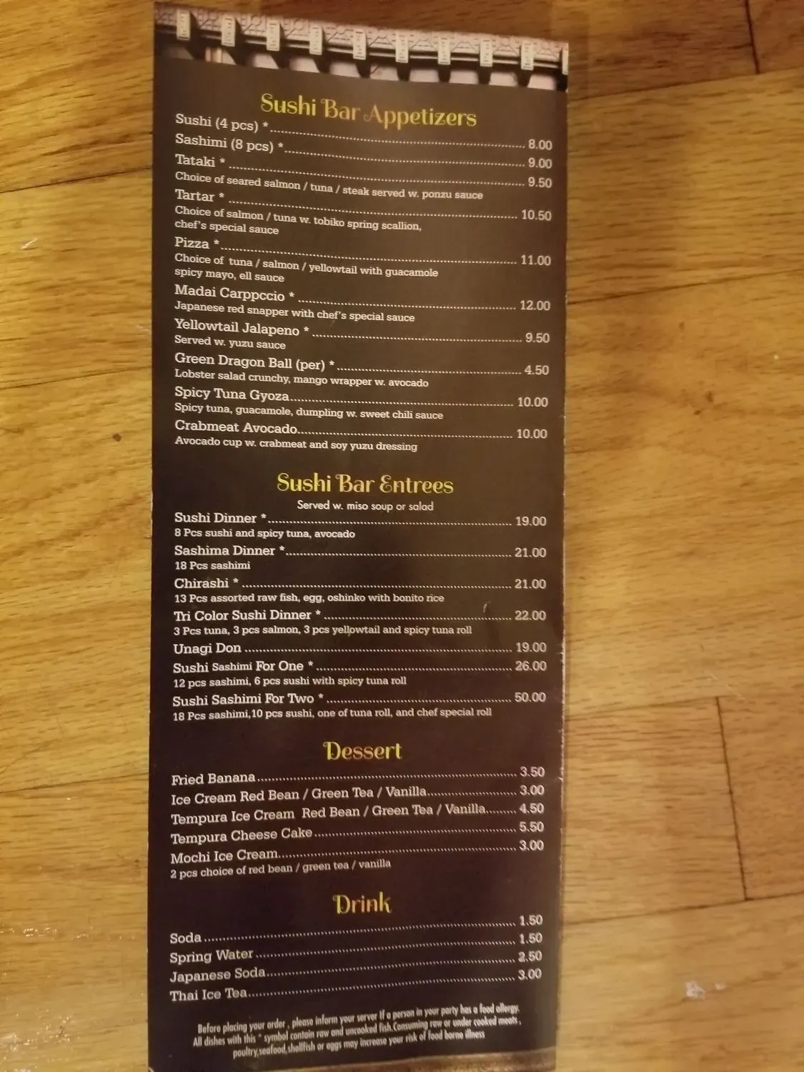 Menu 5