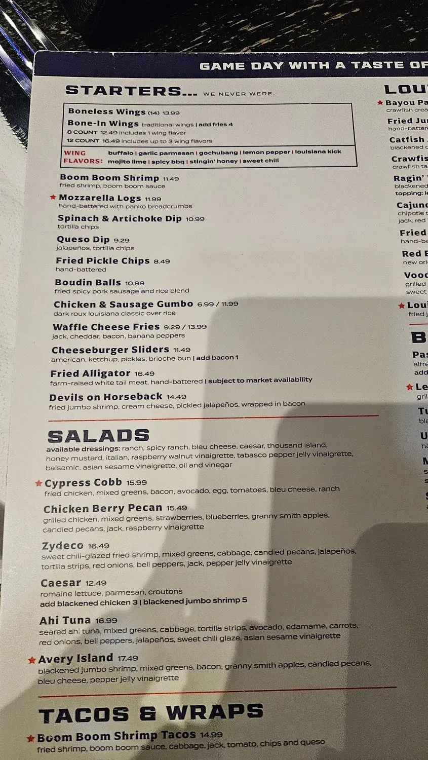 Menu 5