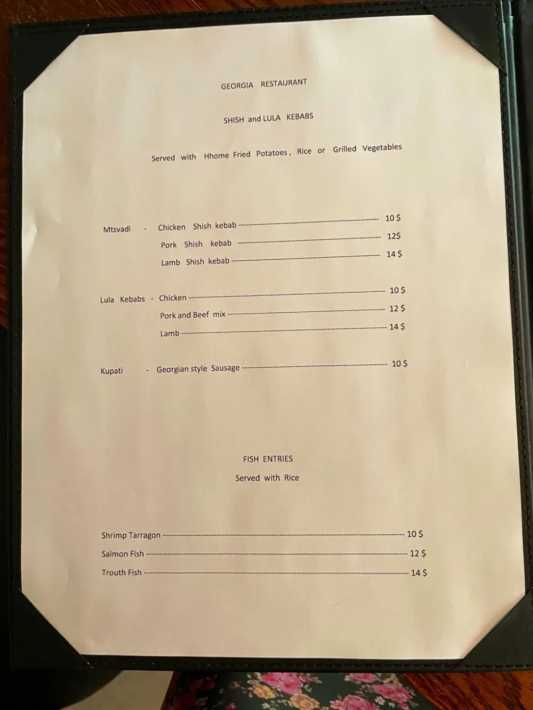 Menu 4