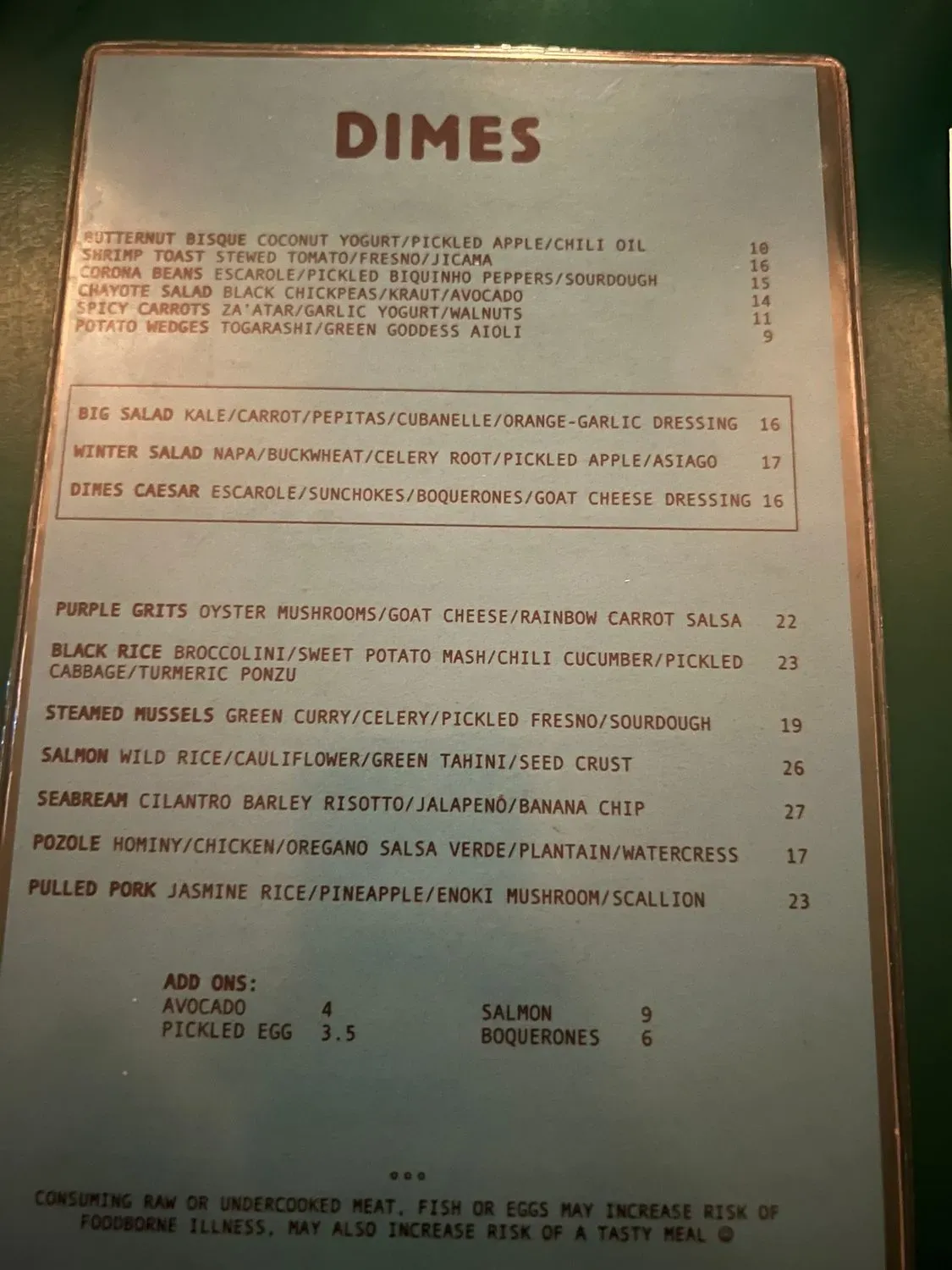 Menu 6