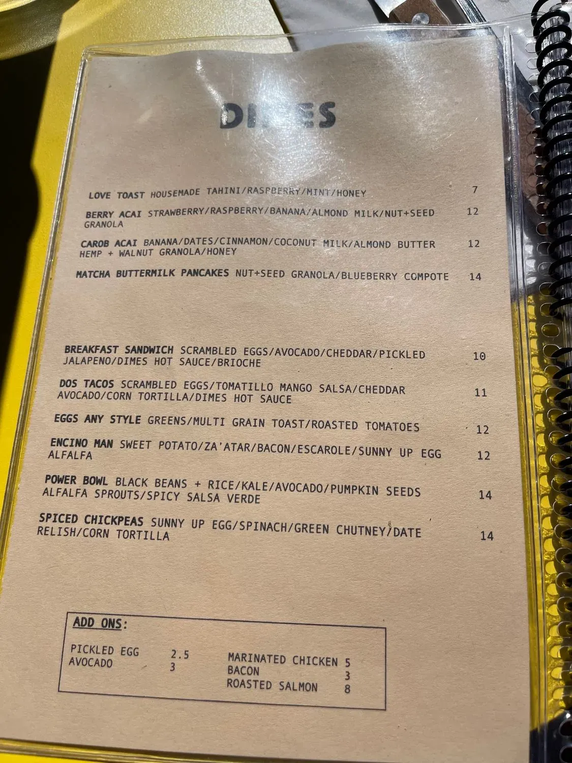 Menu 5