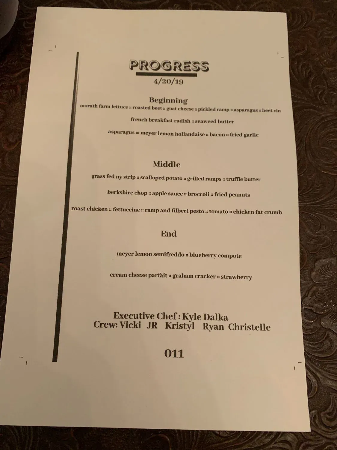 Menu 5