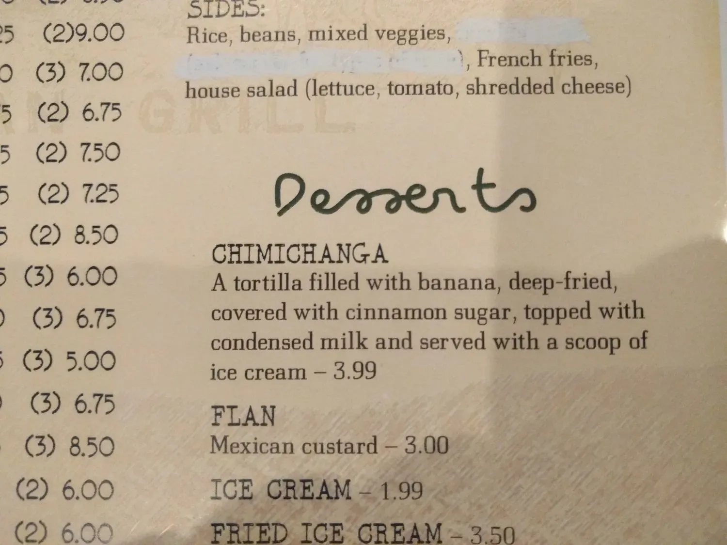 Menu 1