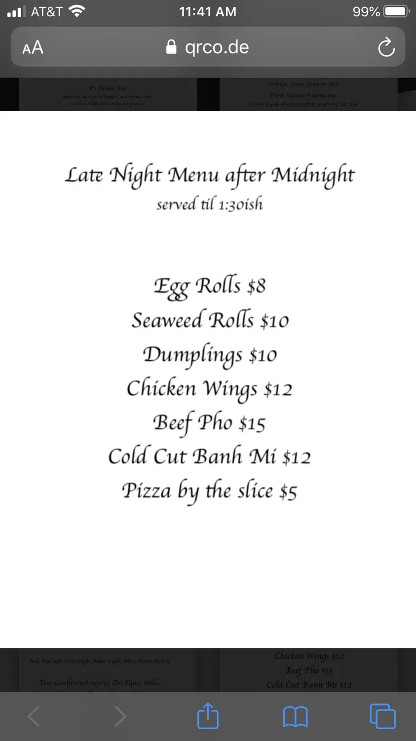 Menu 2