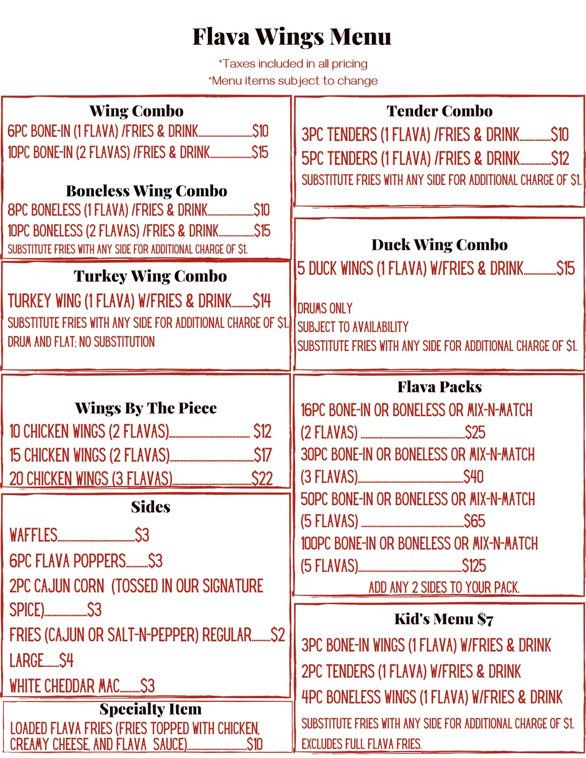 Menu 1