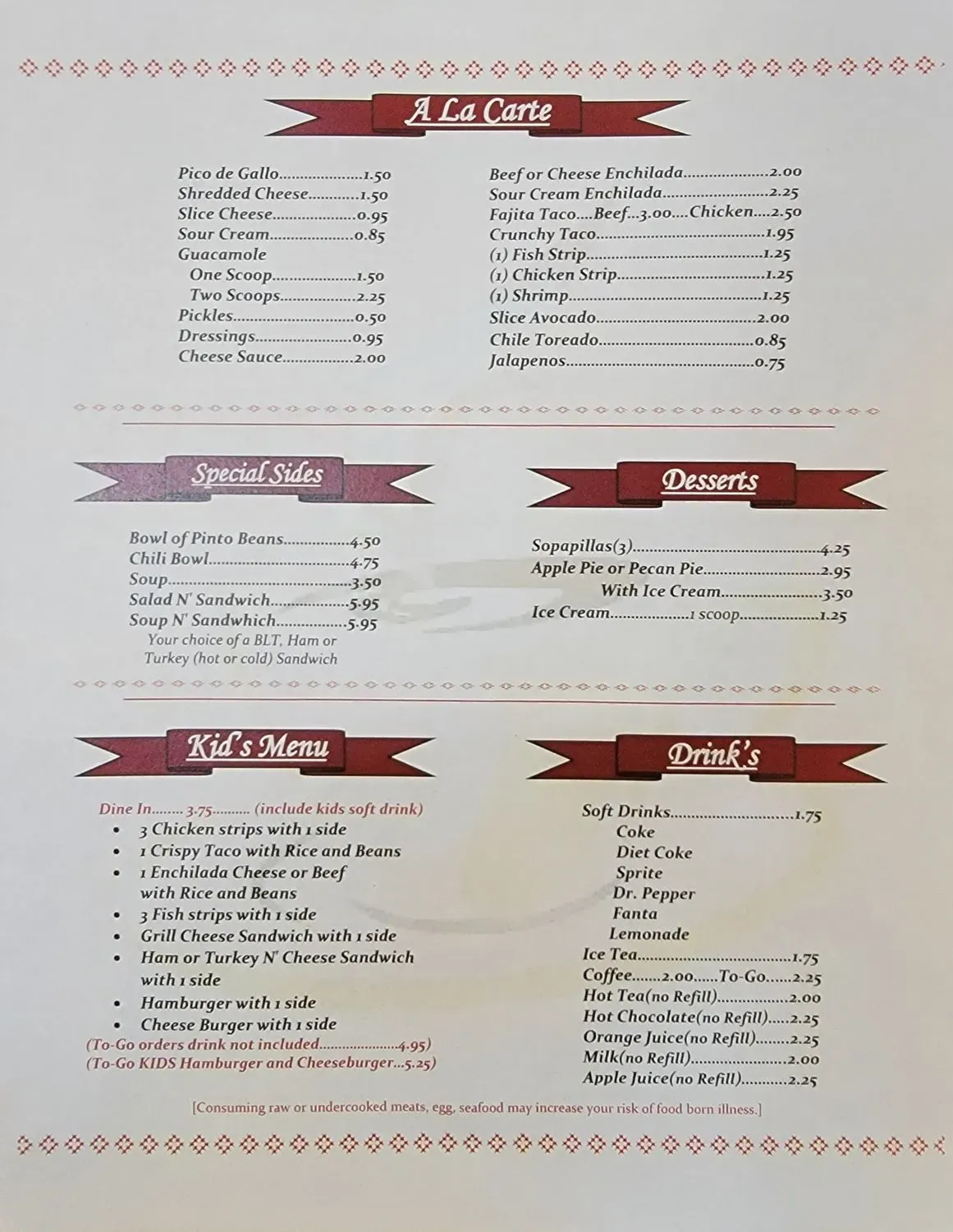 Menu 1