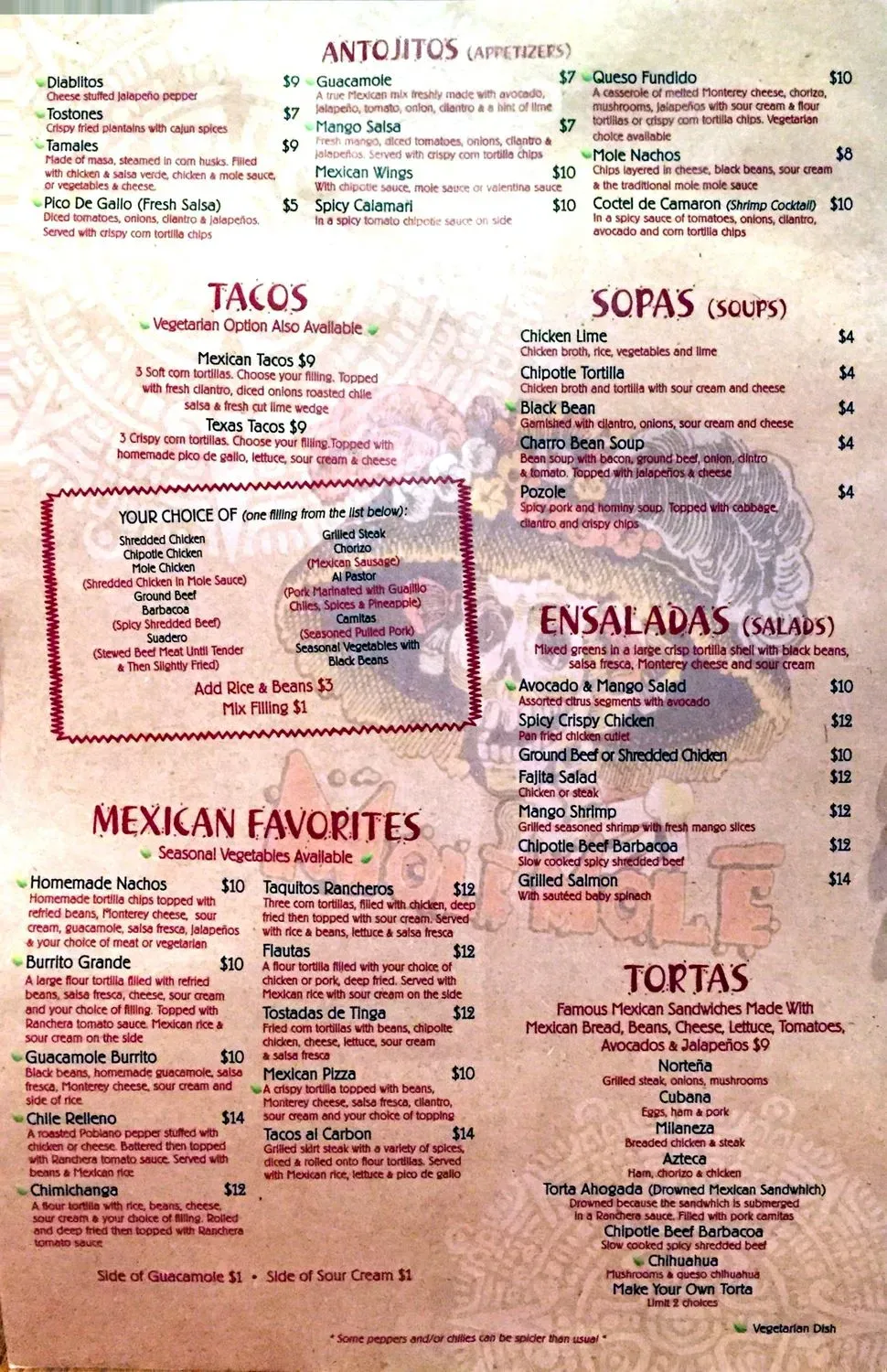 Menu 2