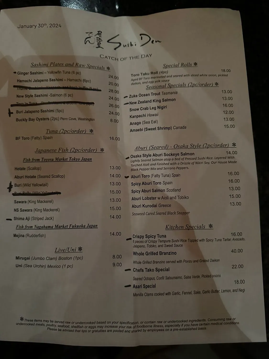 Menu 6