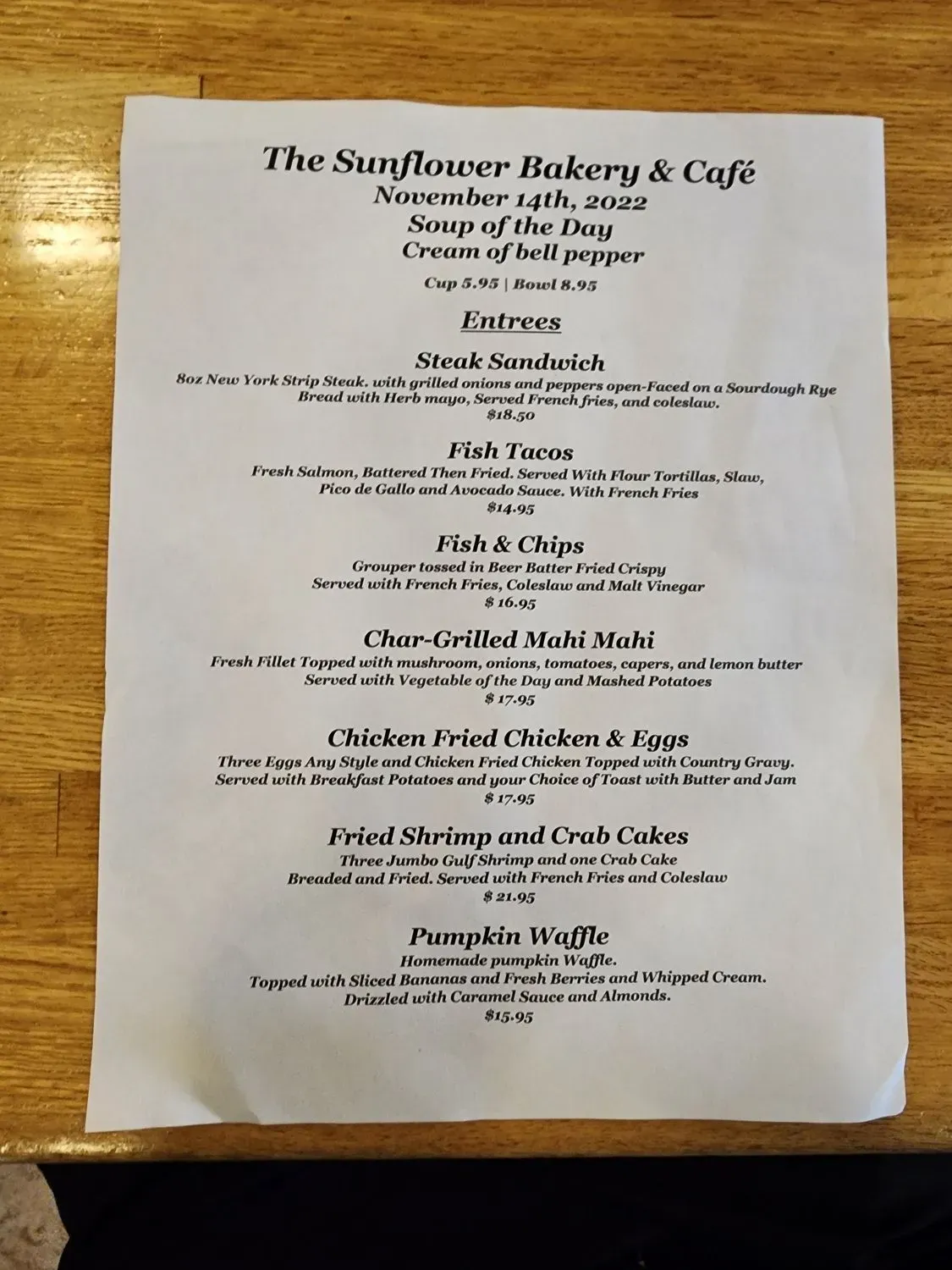 Menu 5