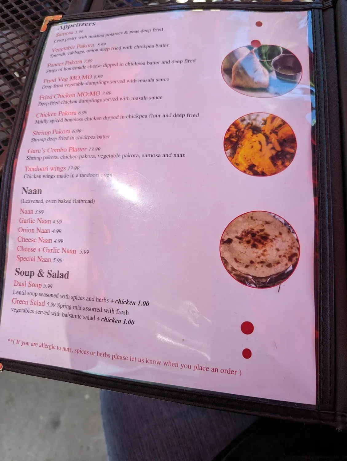 Menu 5