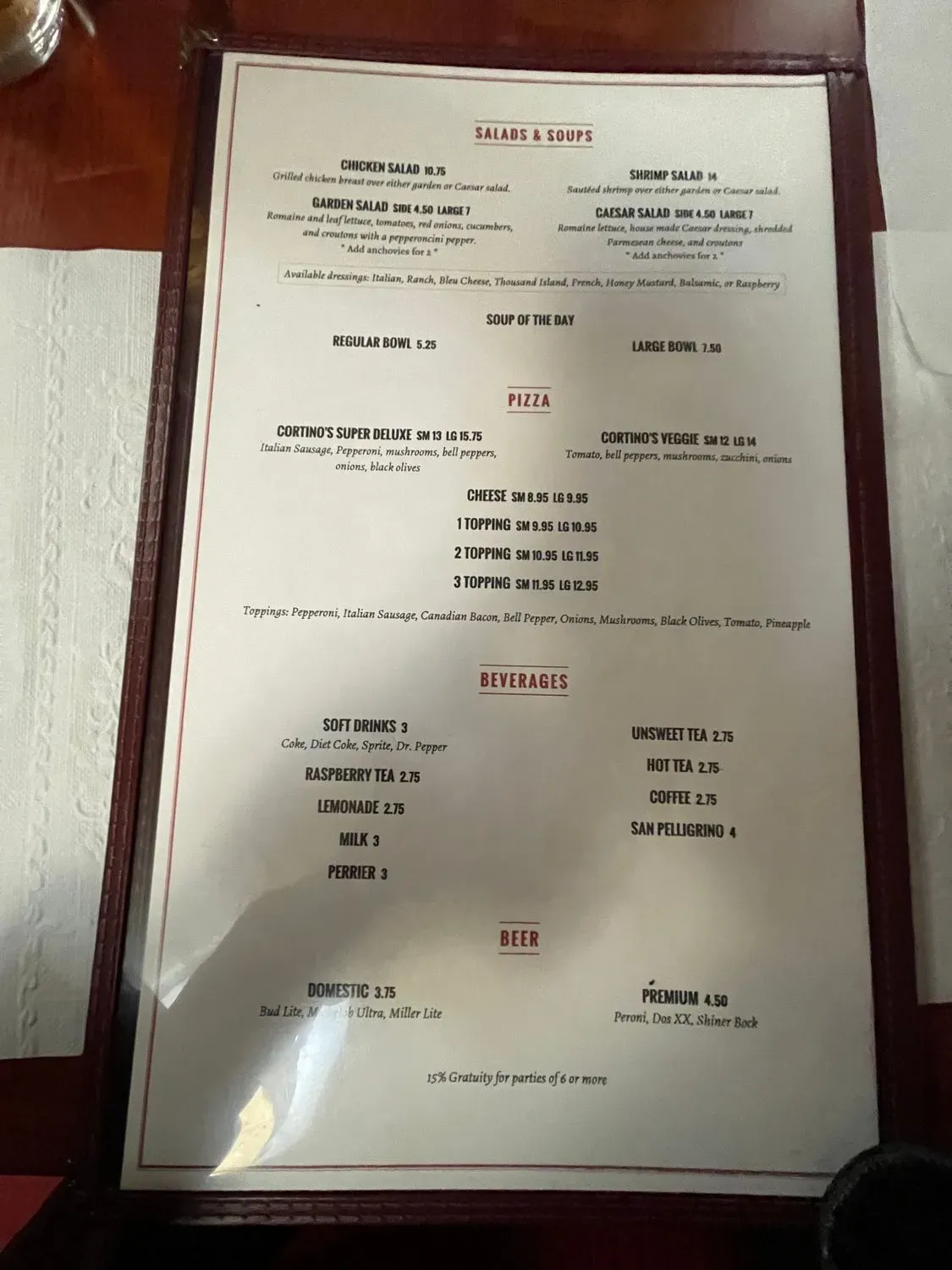 Menu 6