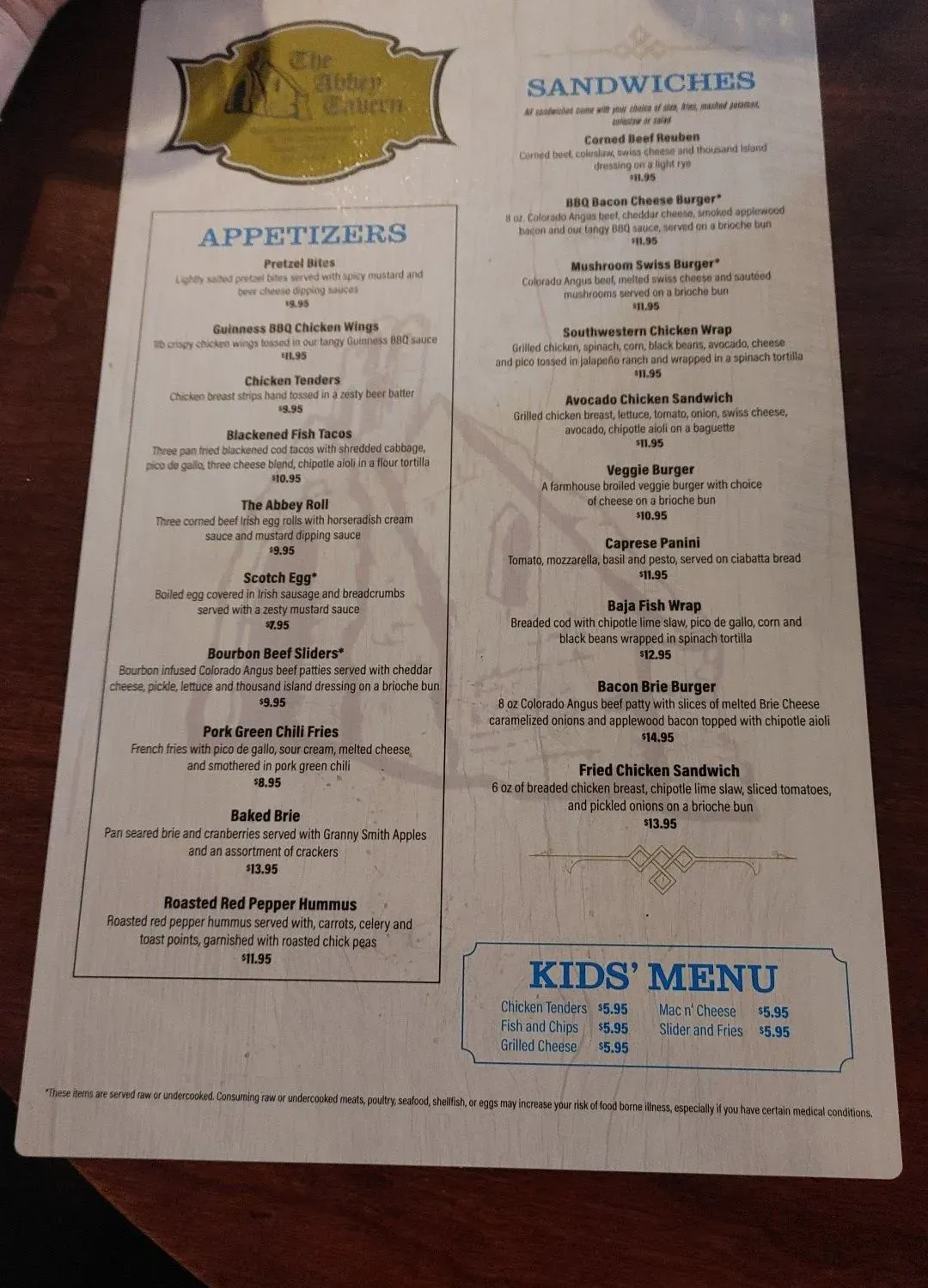 Menu 2