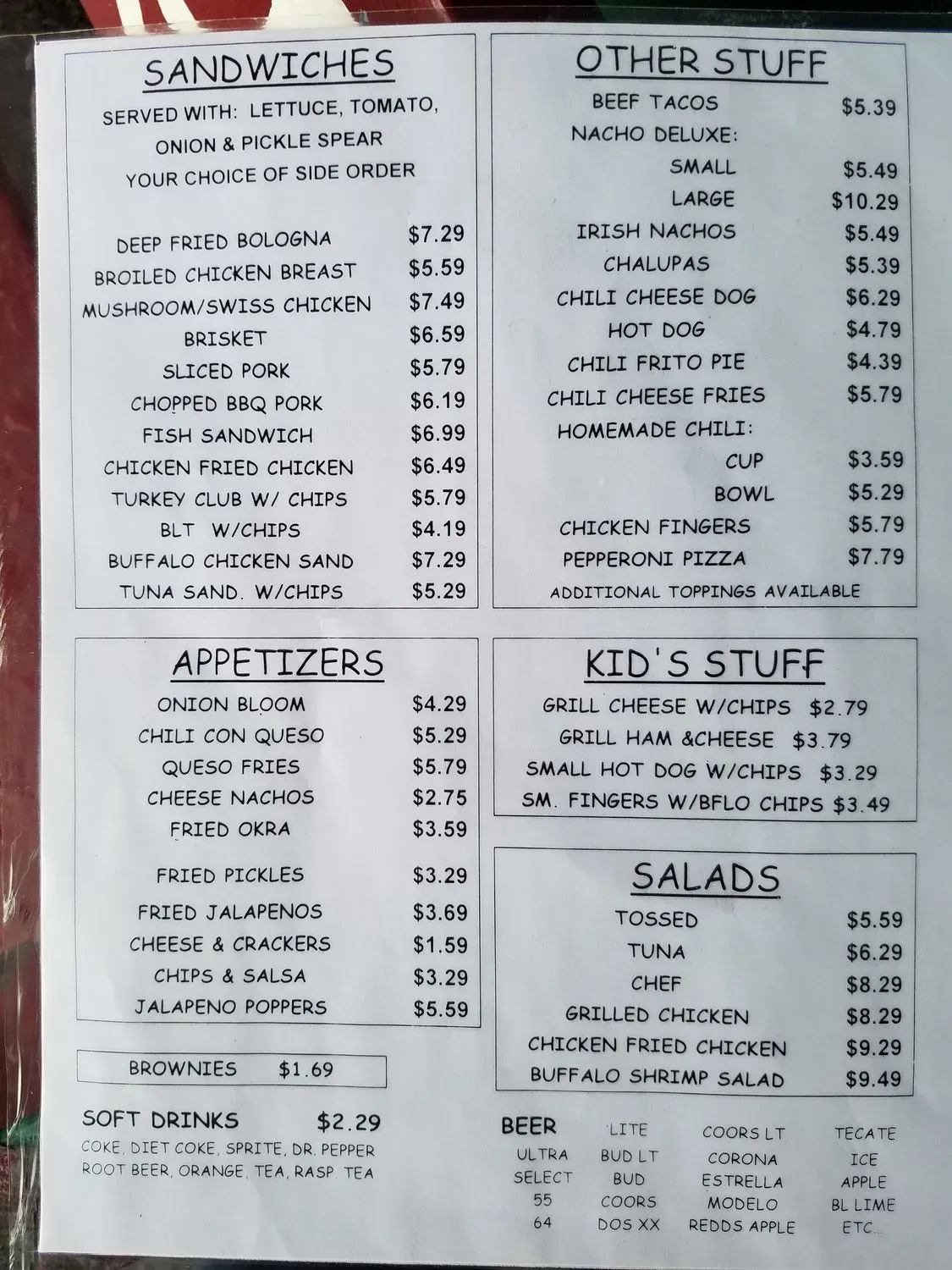 Menu 5