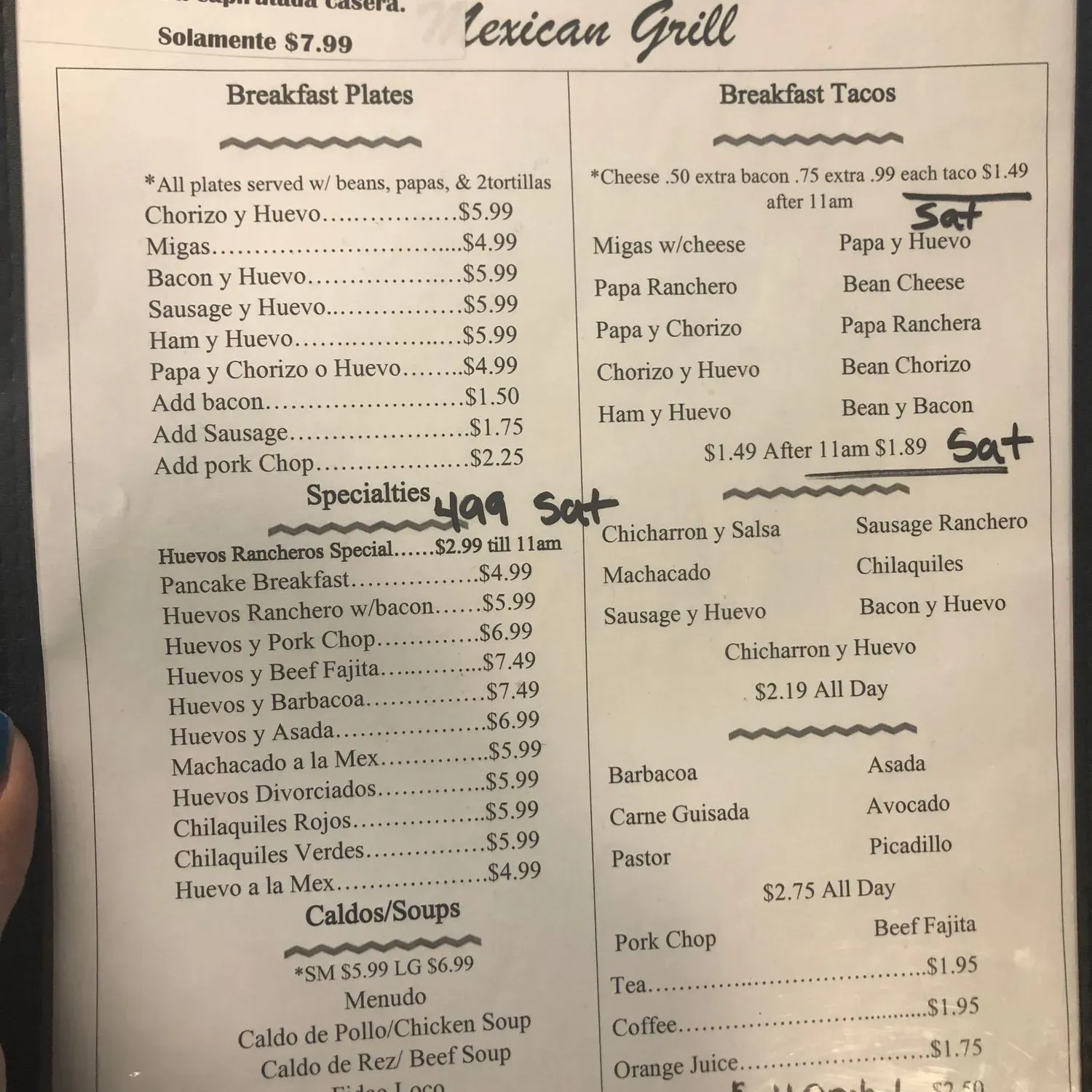 Menu 1