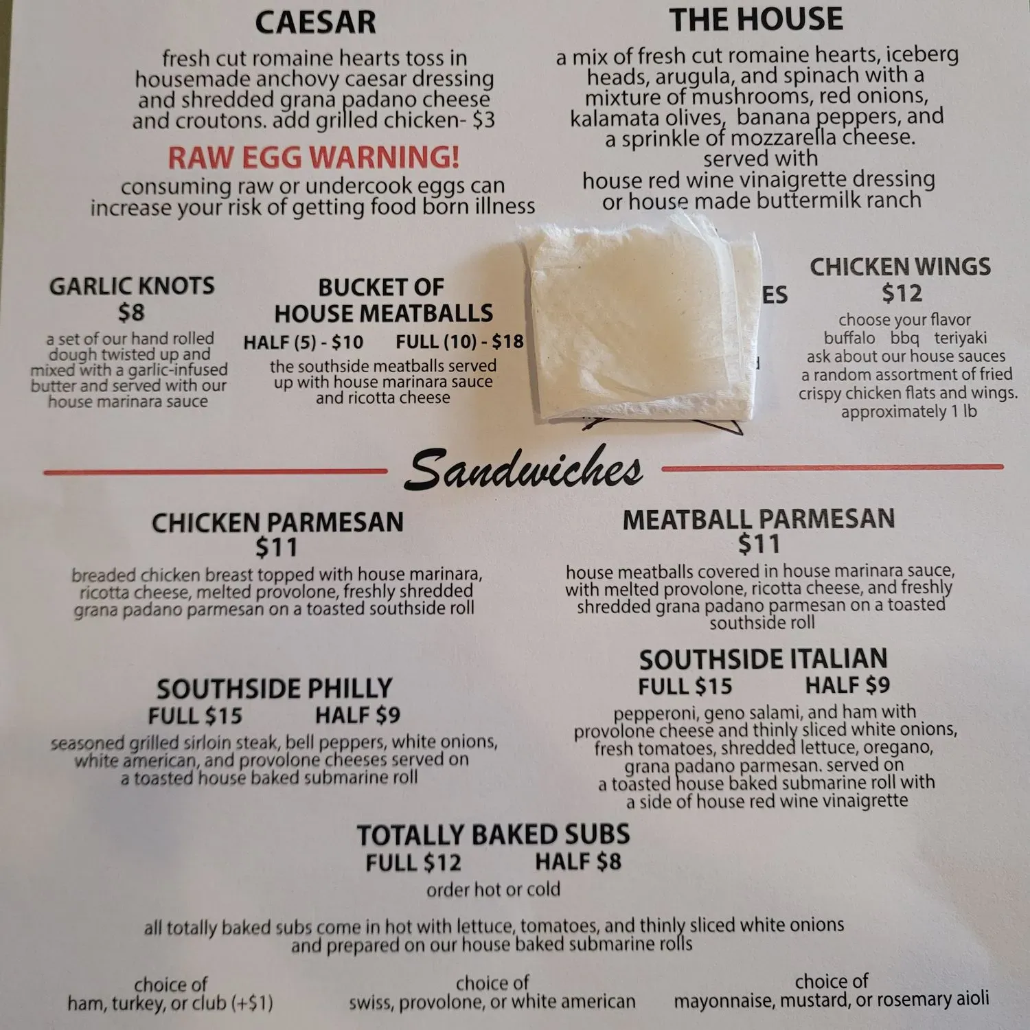 Menu 1