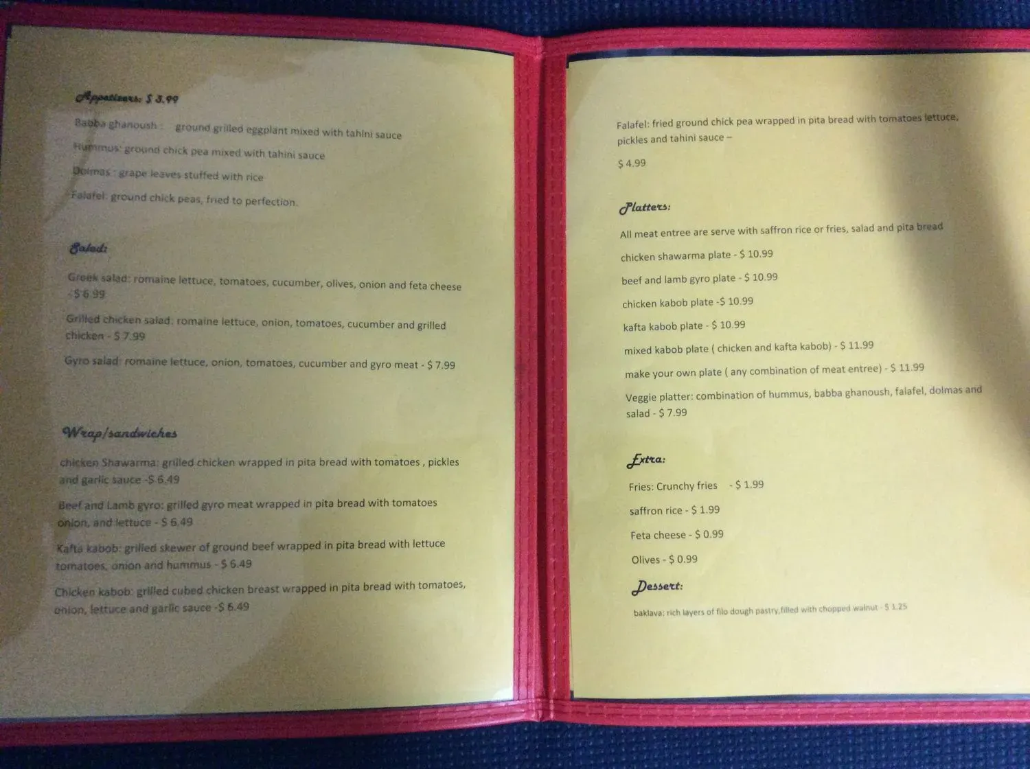 Menu 4