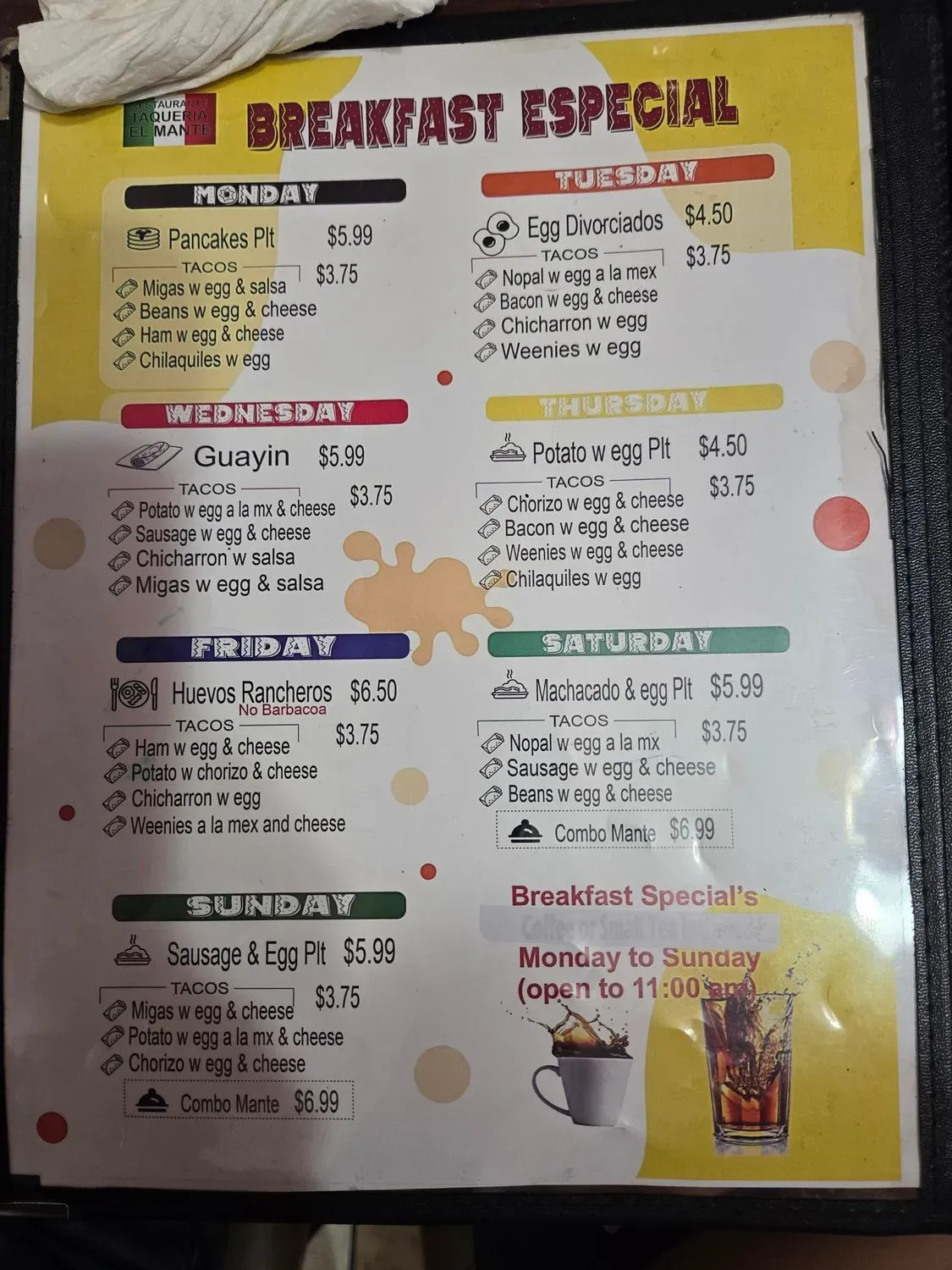 Menu 6