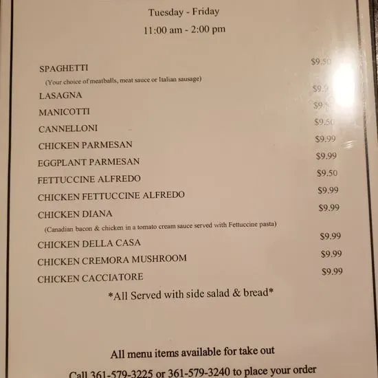 Menu 1