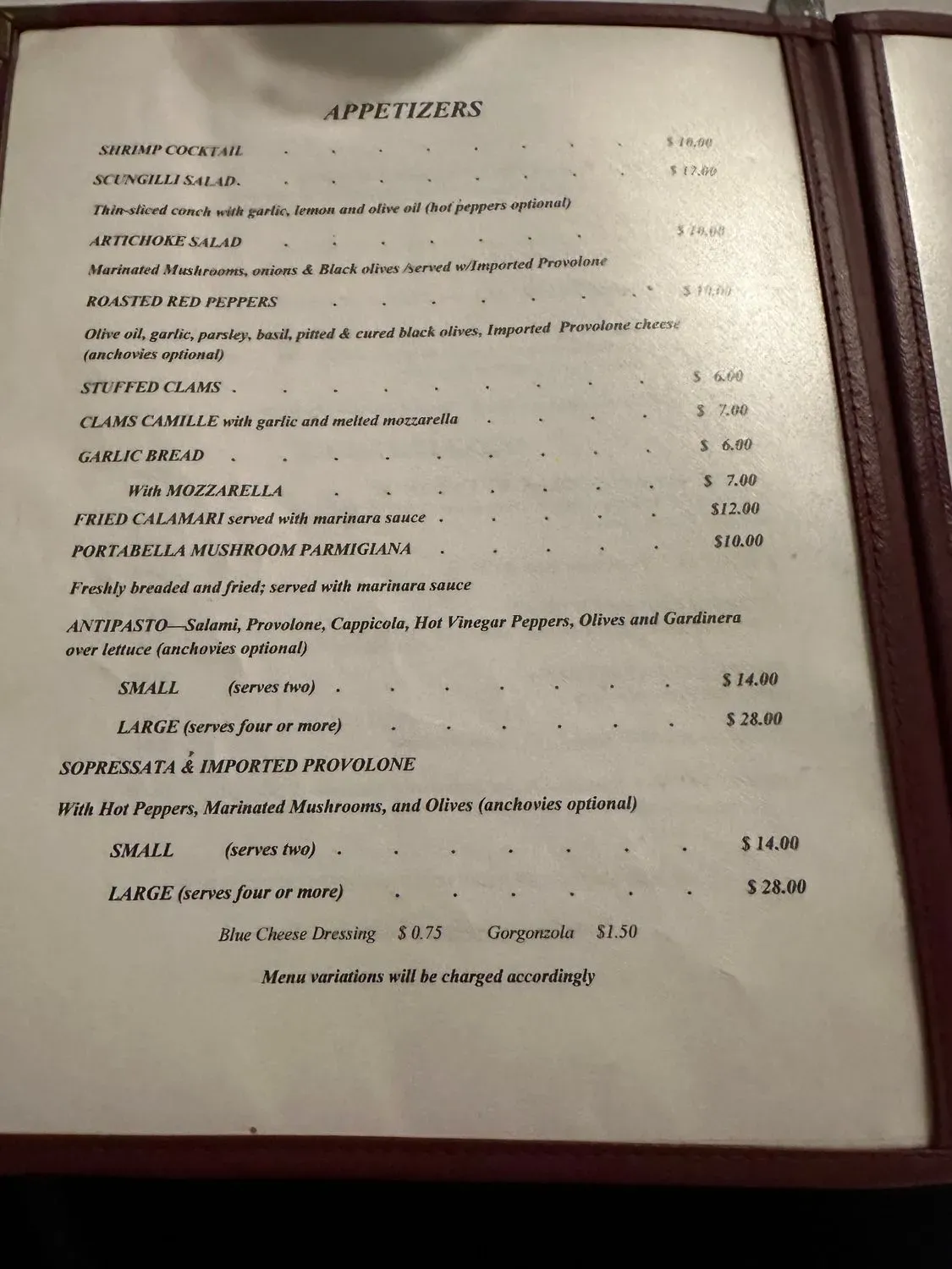 Menu 2