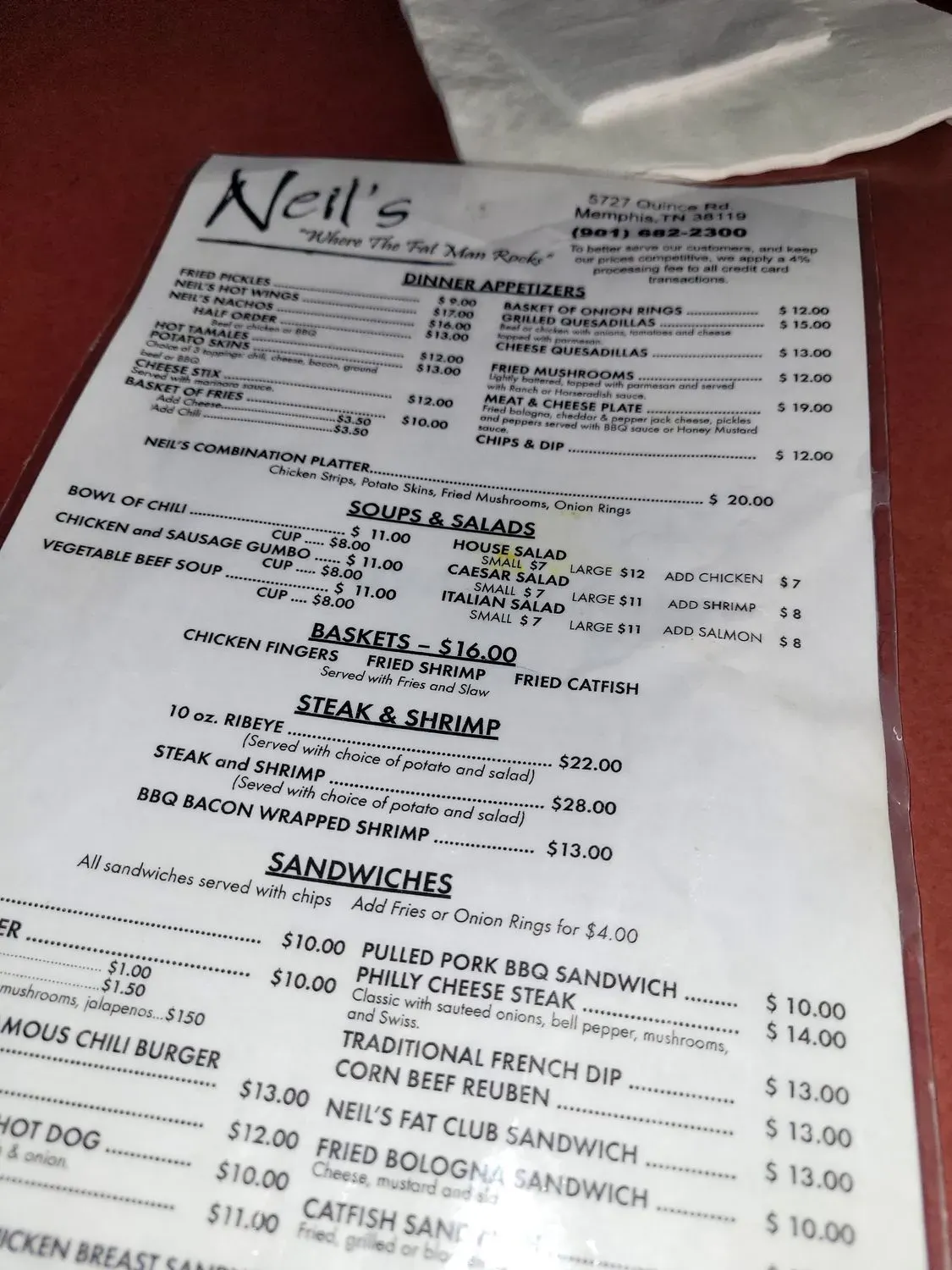 Menu 5