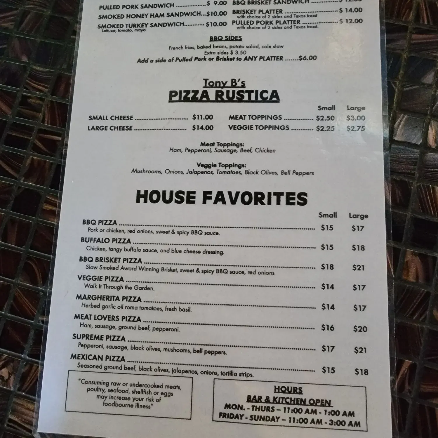 Menu 3