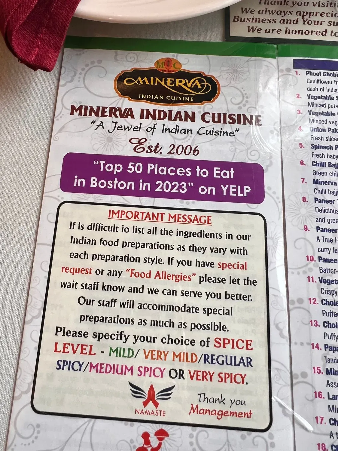 Menu 4