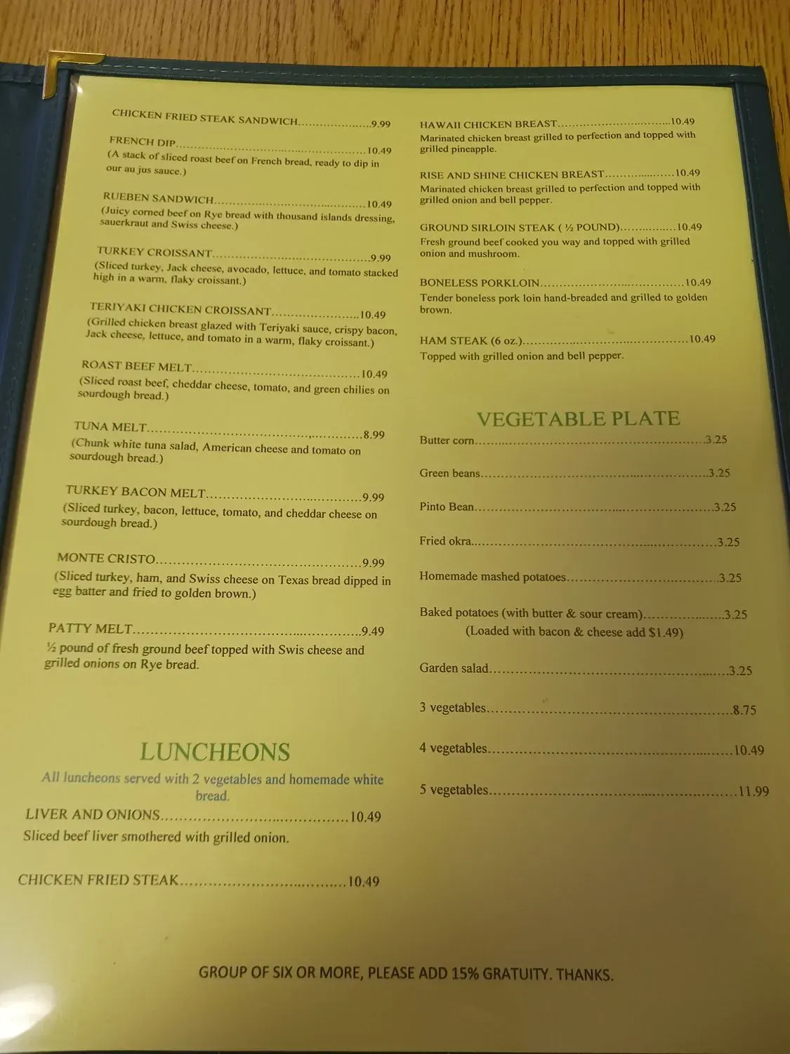 Menu 4